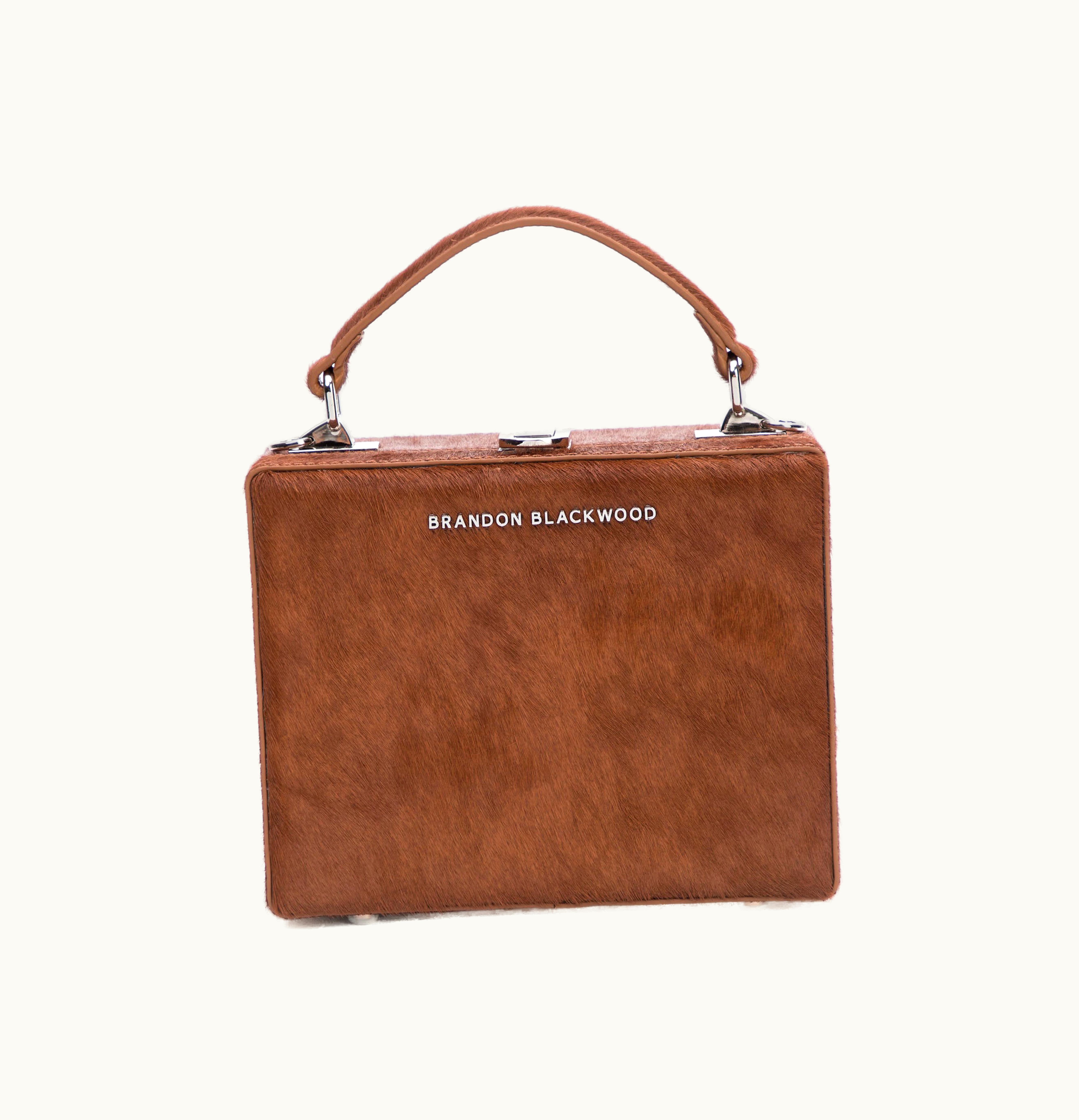 Brandon Blackwood Brandon Blackwood Kendrick Trunk Ponyhair Chocolate Brown