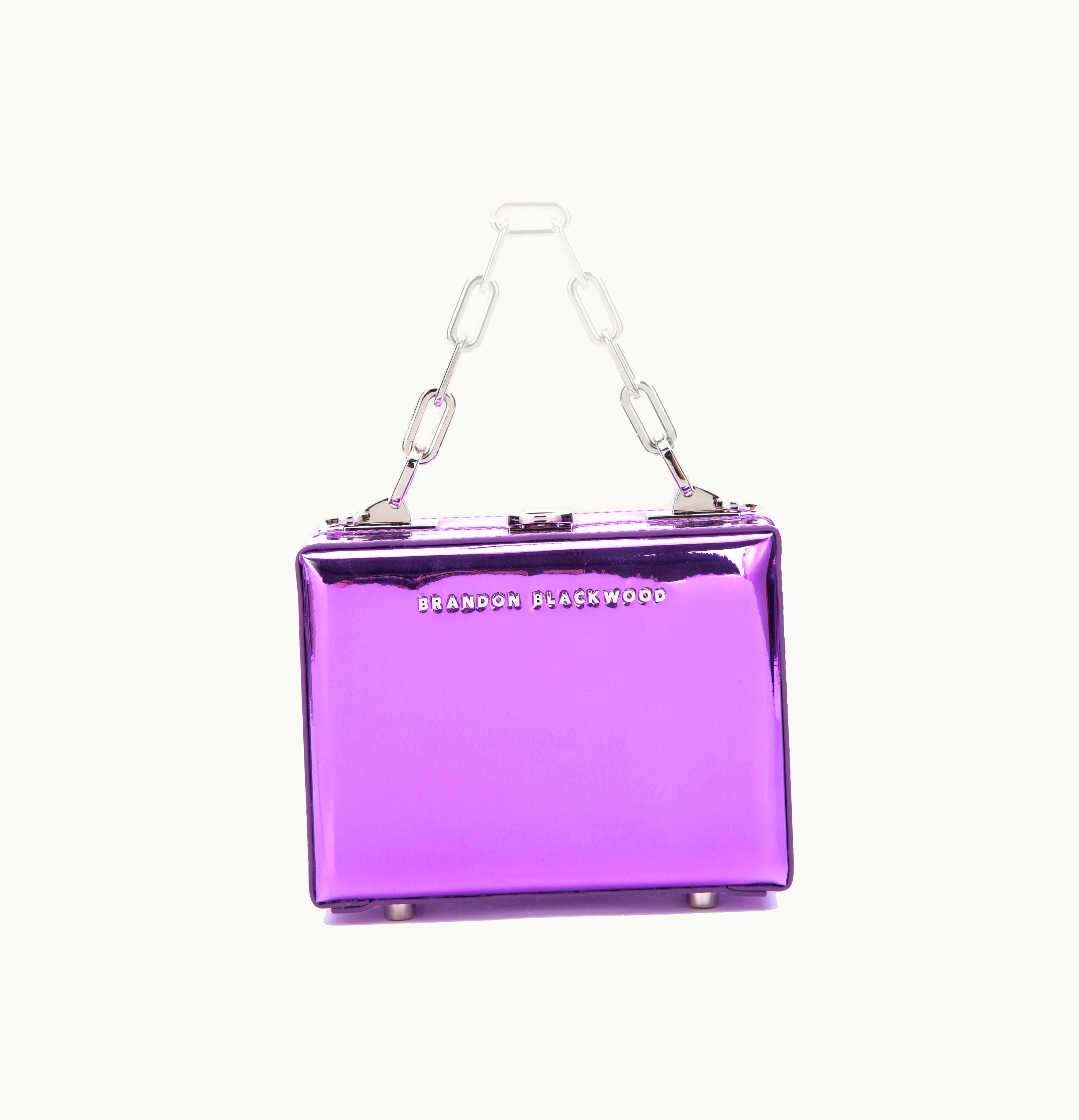 Brandon Blackwood Brandon Blackwood Mini Kendrick Trunk Purple Metallic Mirror