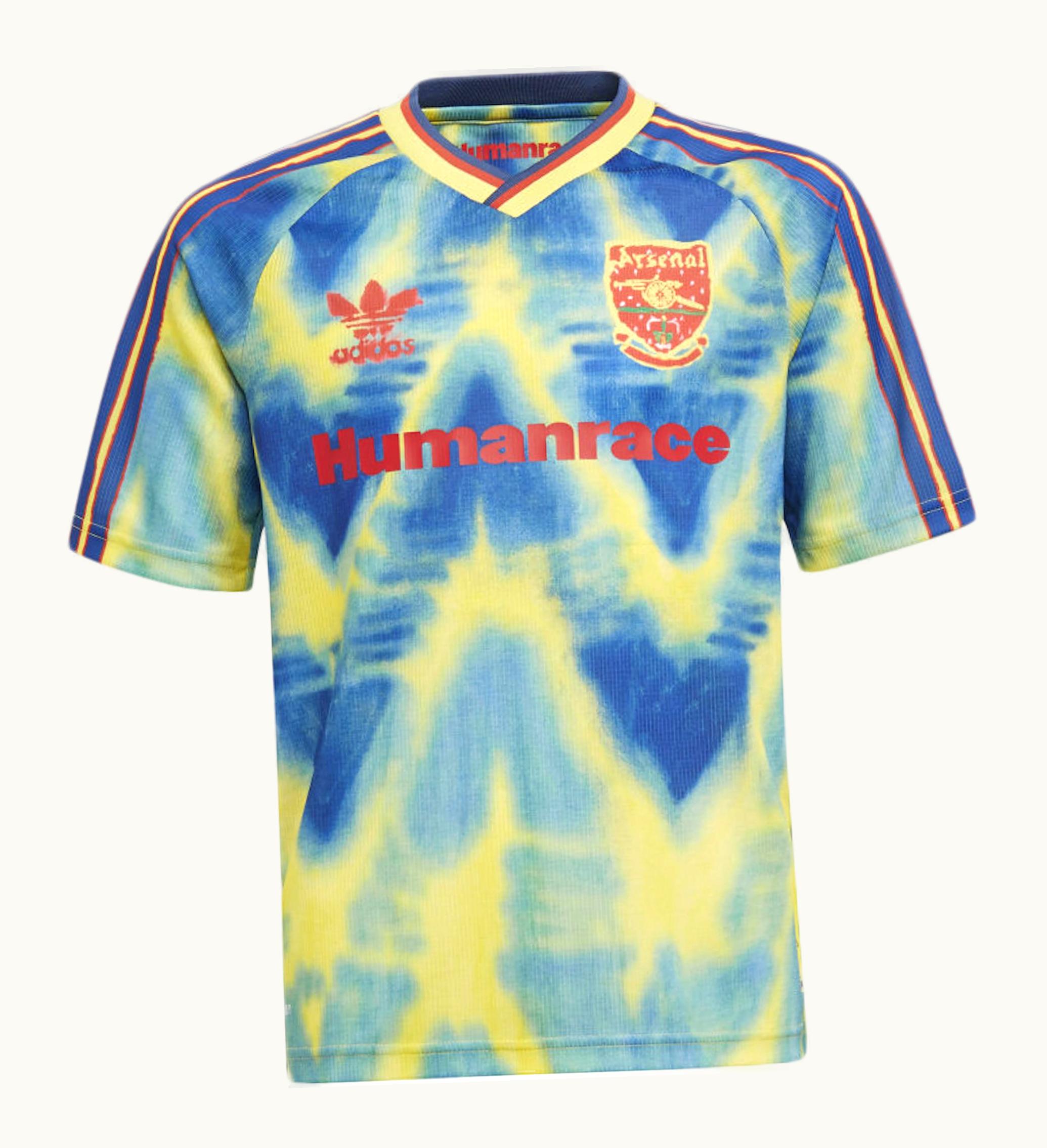 Adidas Adidas Arsenal Human Race Jersey Asia Sizing Eqt Yellow Collegiate Navy