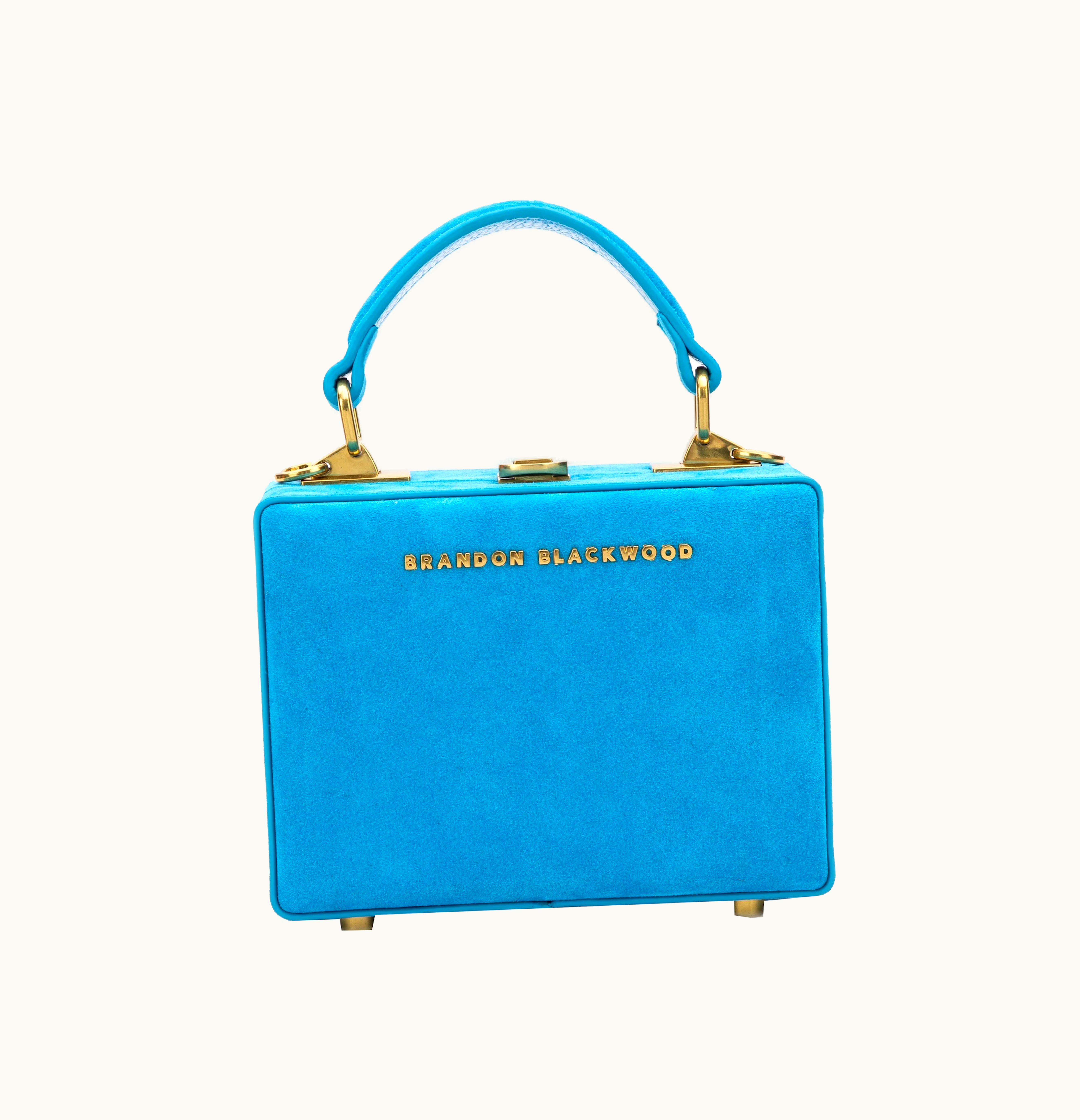 Brandon Blackwood Brandon Blackwood Mini Kendrick Trunk Aqua Blue Gold