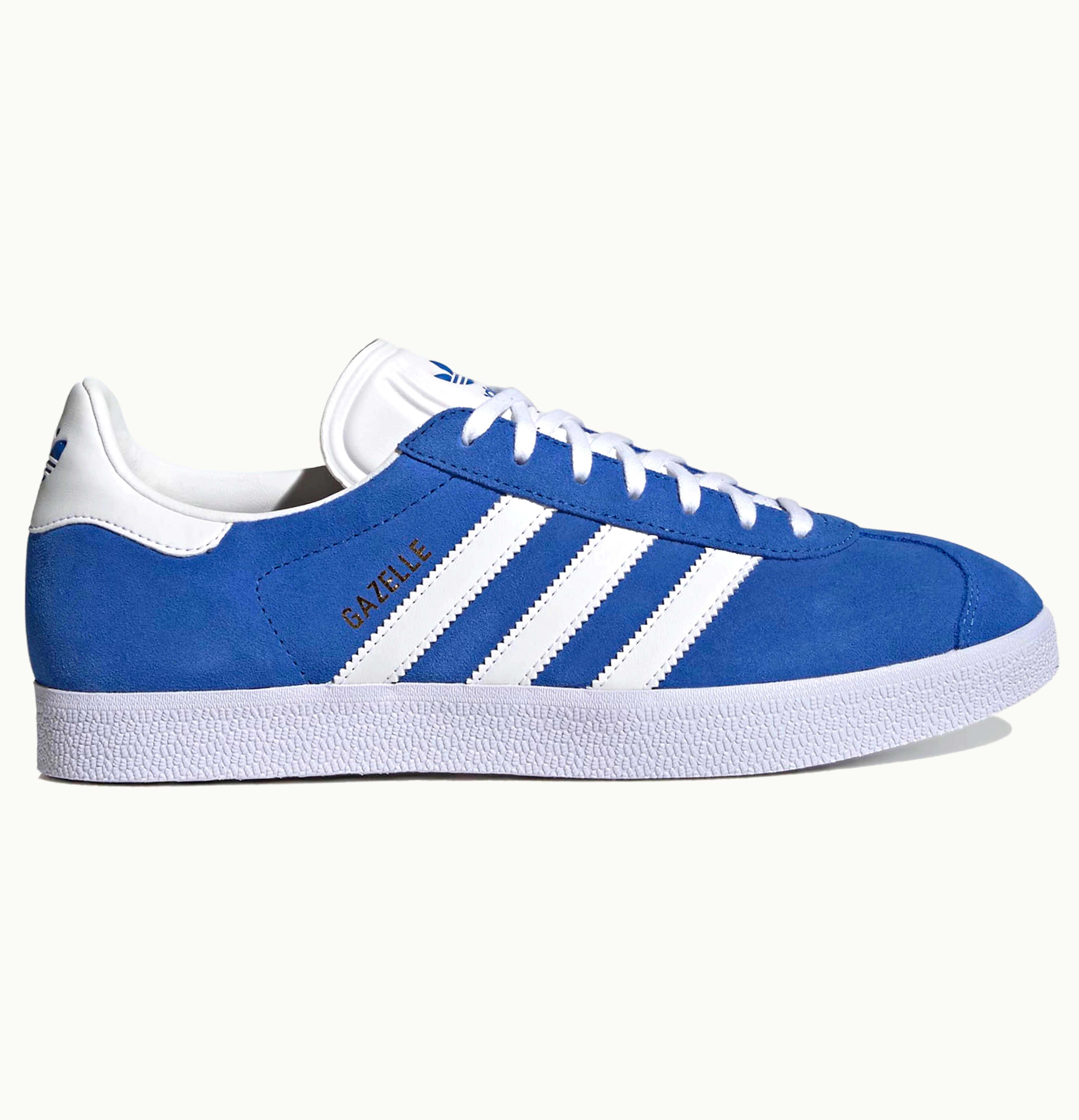 Adidas Gazelle Blue Cloud White Gold Metallic