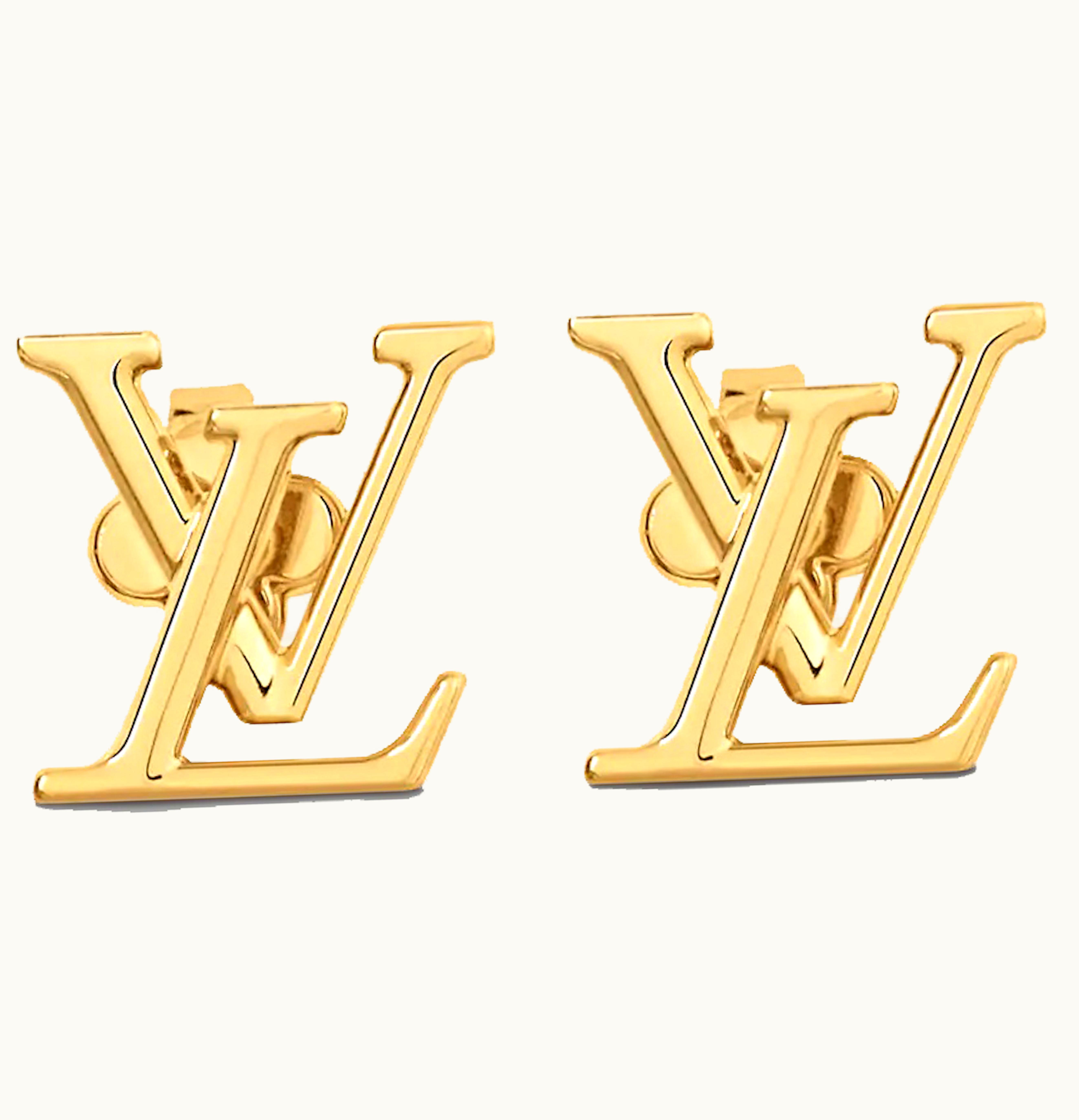 Louis Vuitton Louis Vuitton LV Initials Iconic Earrings Gold