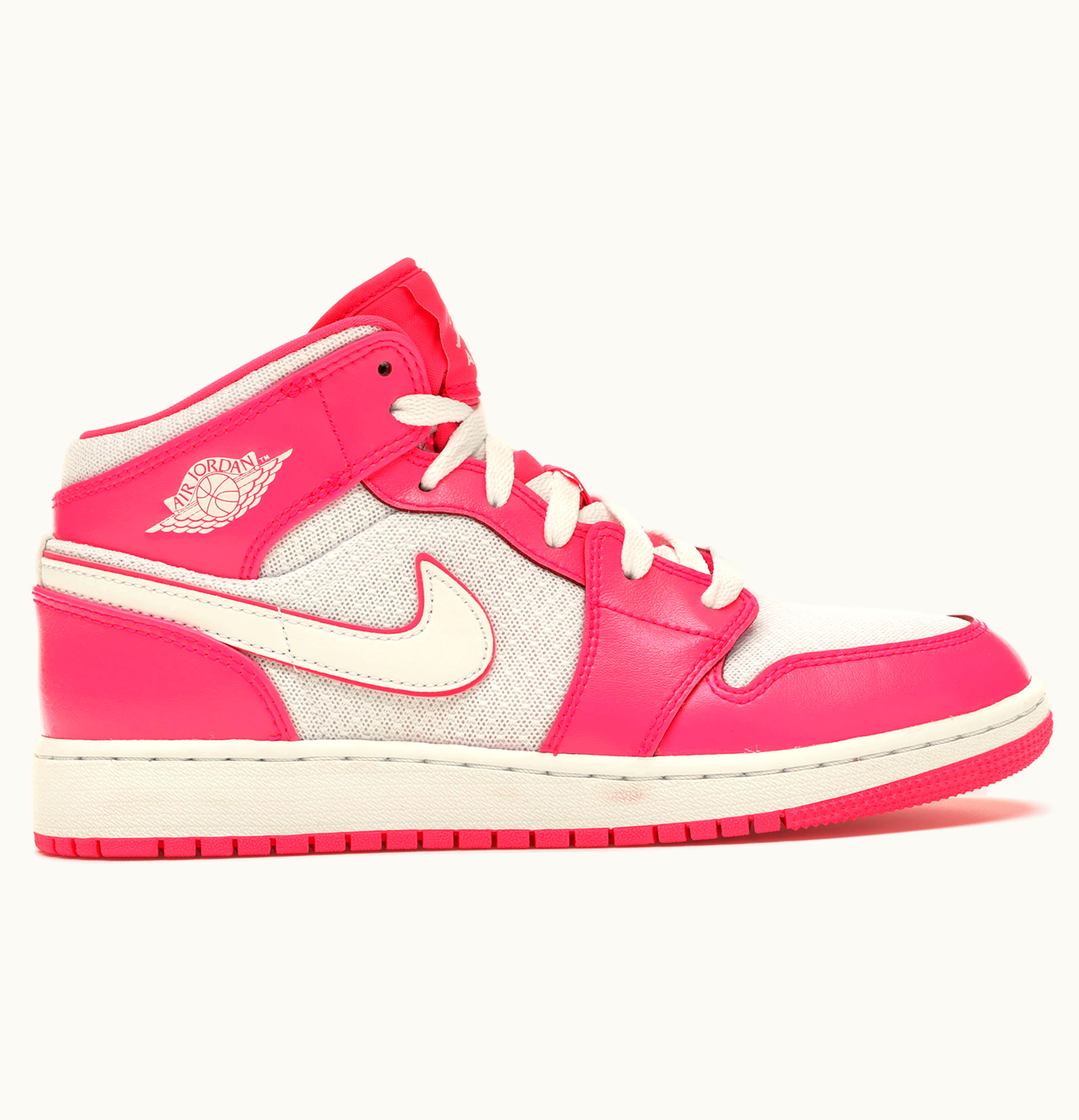 Jordan Air Jordan 1 Mid Hyper Pink White GS