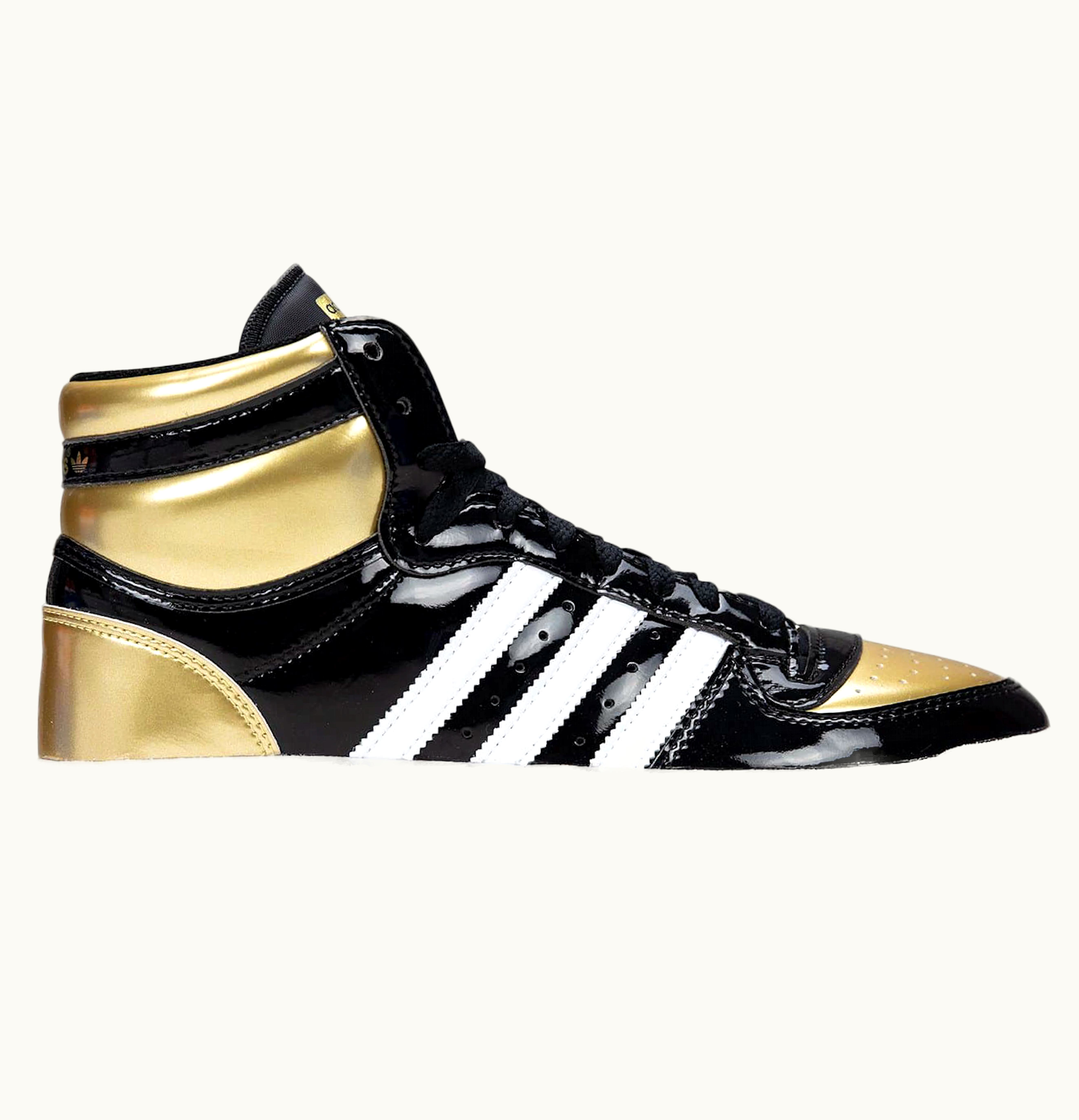 Adidas Top Ten Black Gold Patent