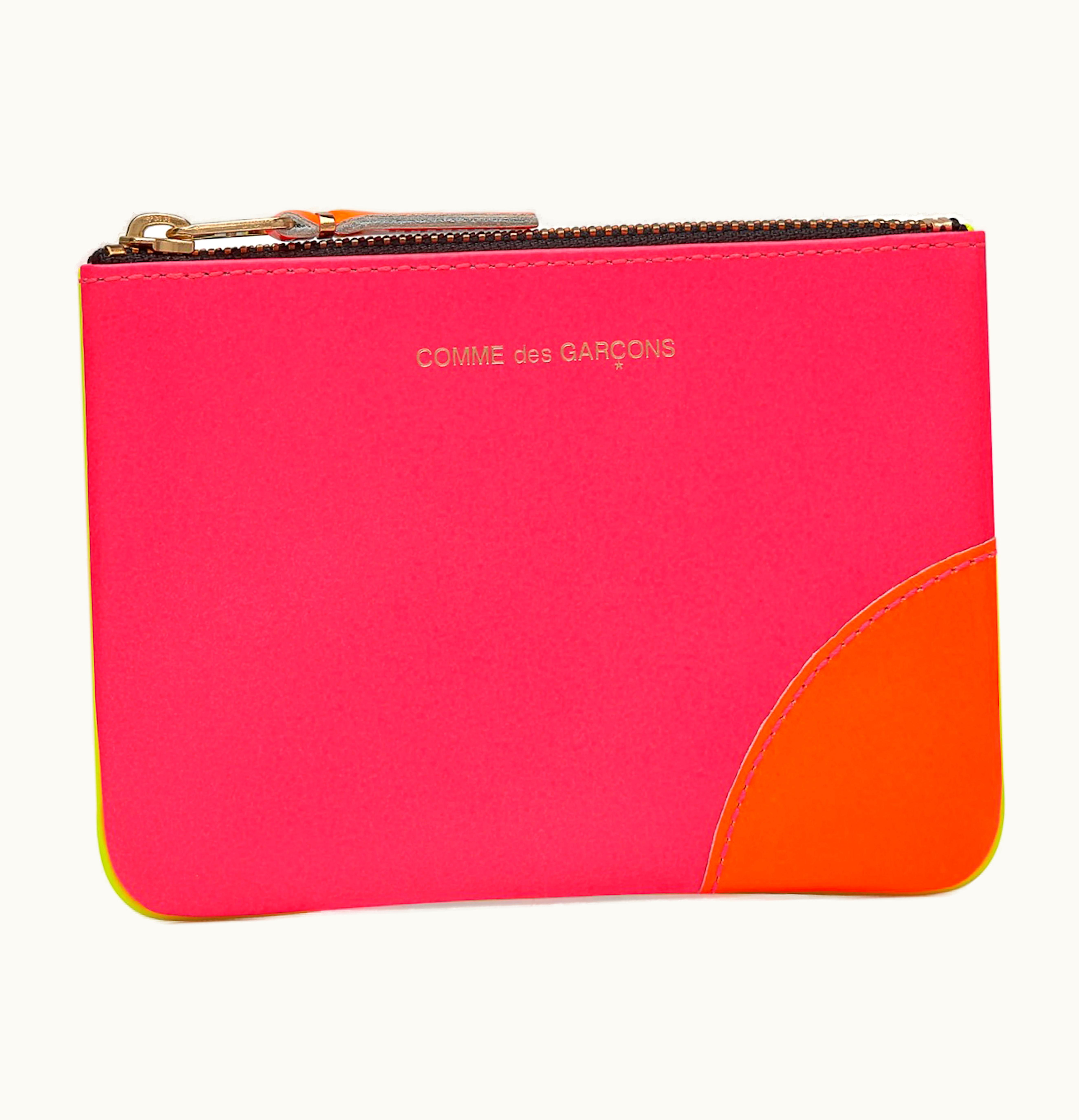 Comme Des Garçons Comme des Garcons SA8100SF New Super Fluo Wallet Small Pink Yellow