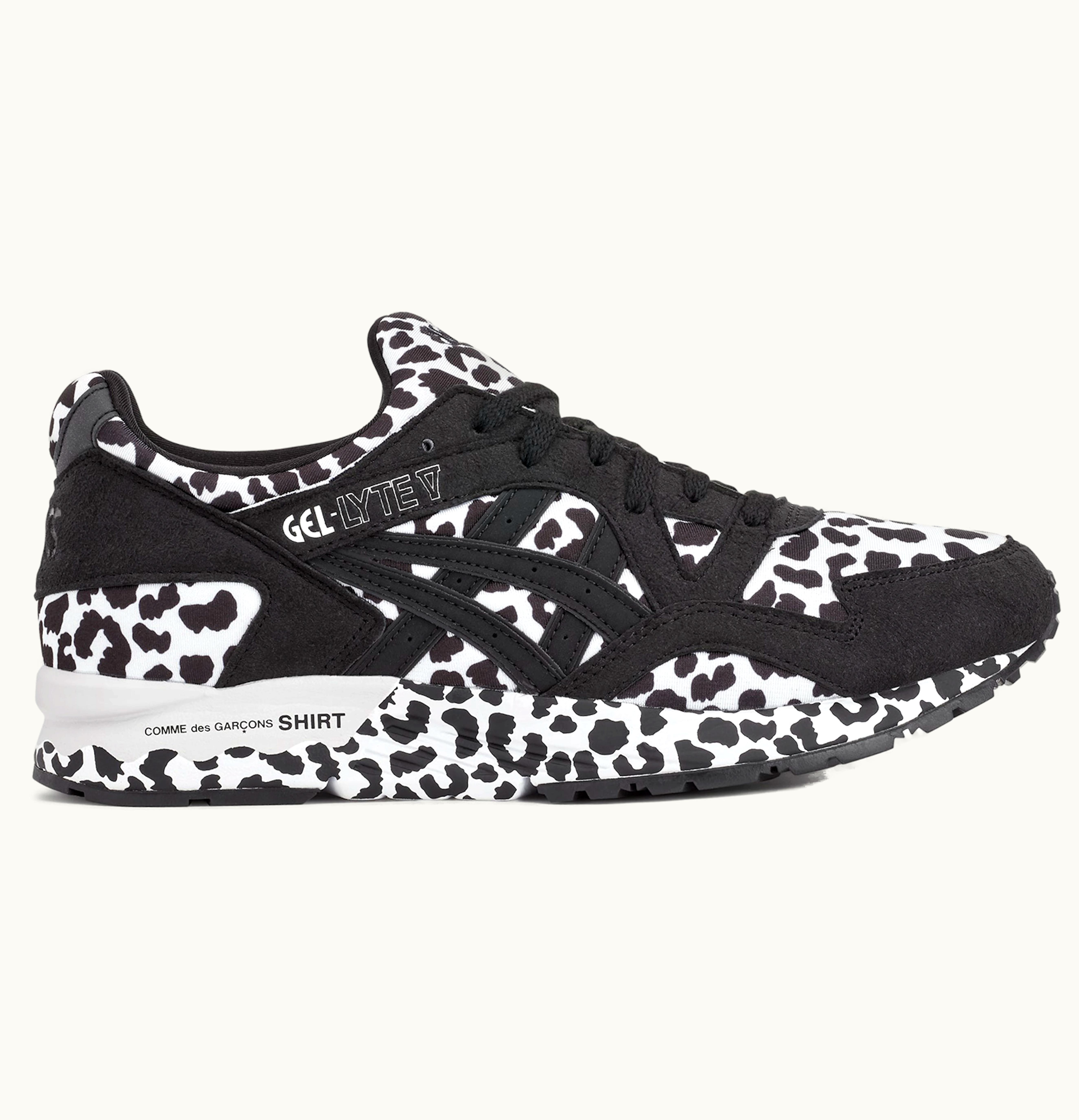 Asics Gel Lyte V Comme des Garcons Shirt Leopard Black
