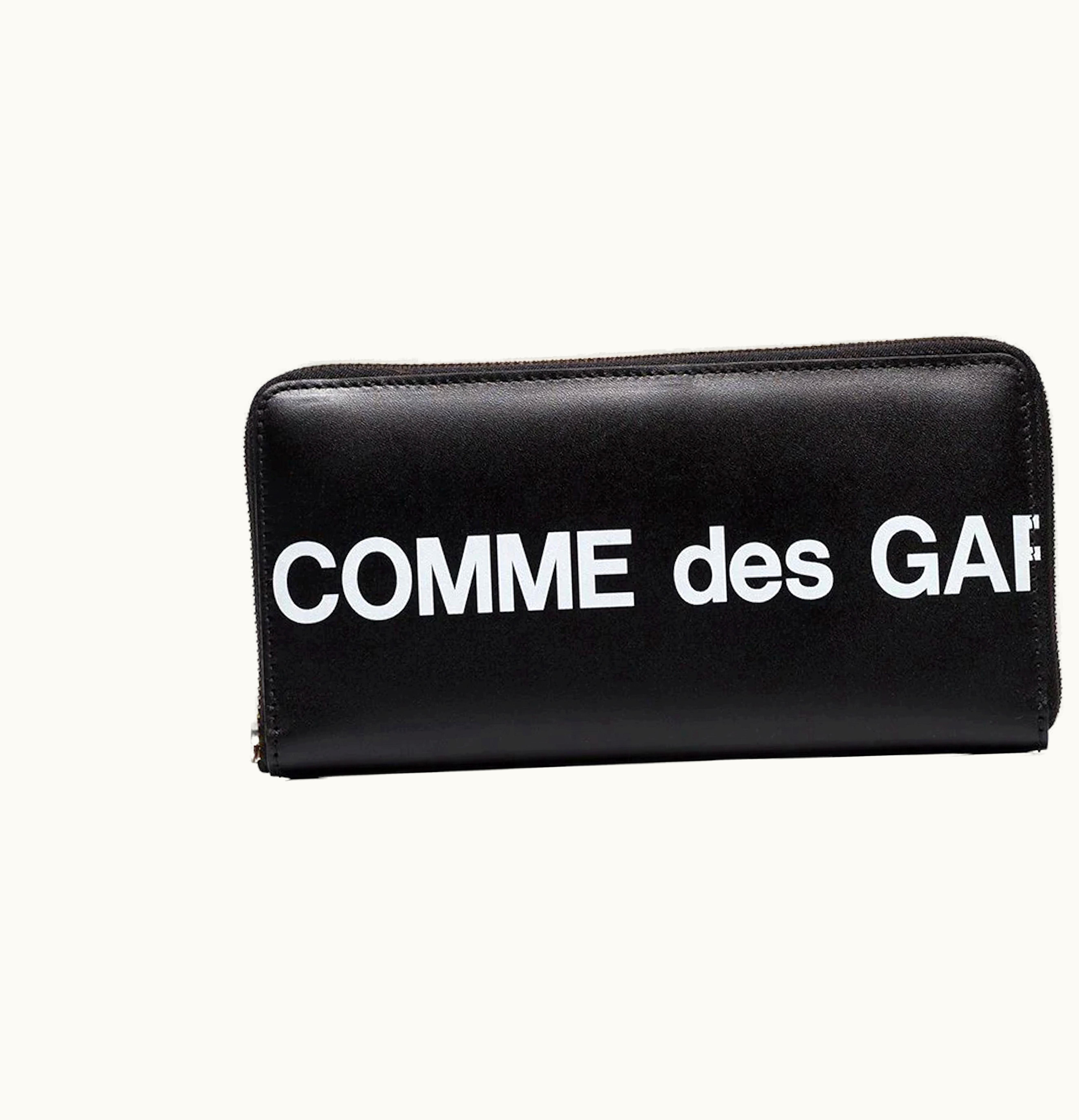 CDG Play CDG Play Logo Print Continental Wallet Black