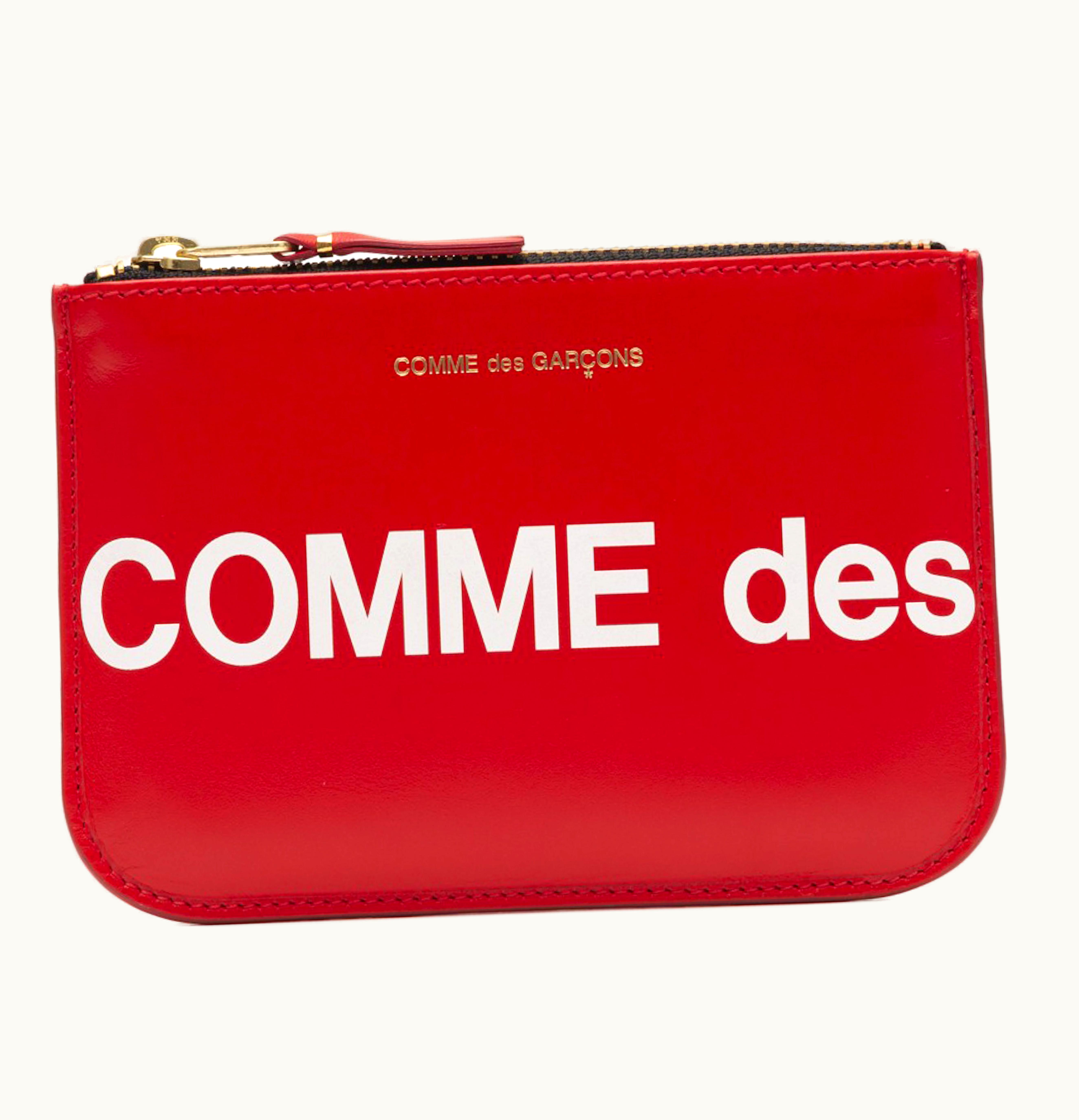 Comme Des Garçons Comme des Garcons SA8100HL Huge Logo Wallet Red