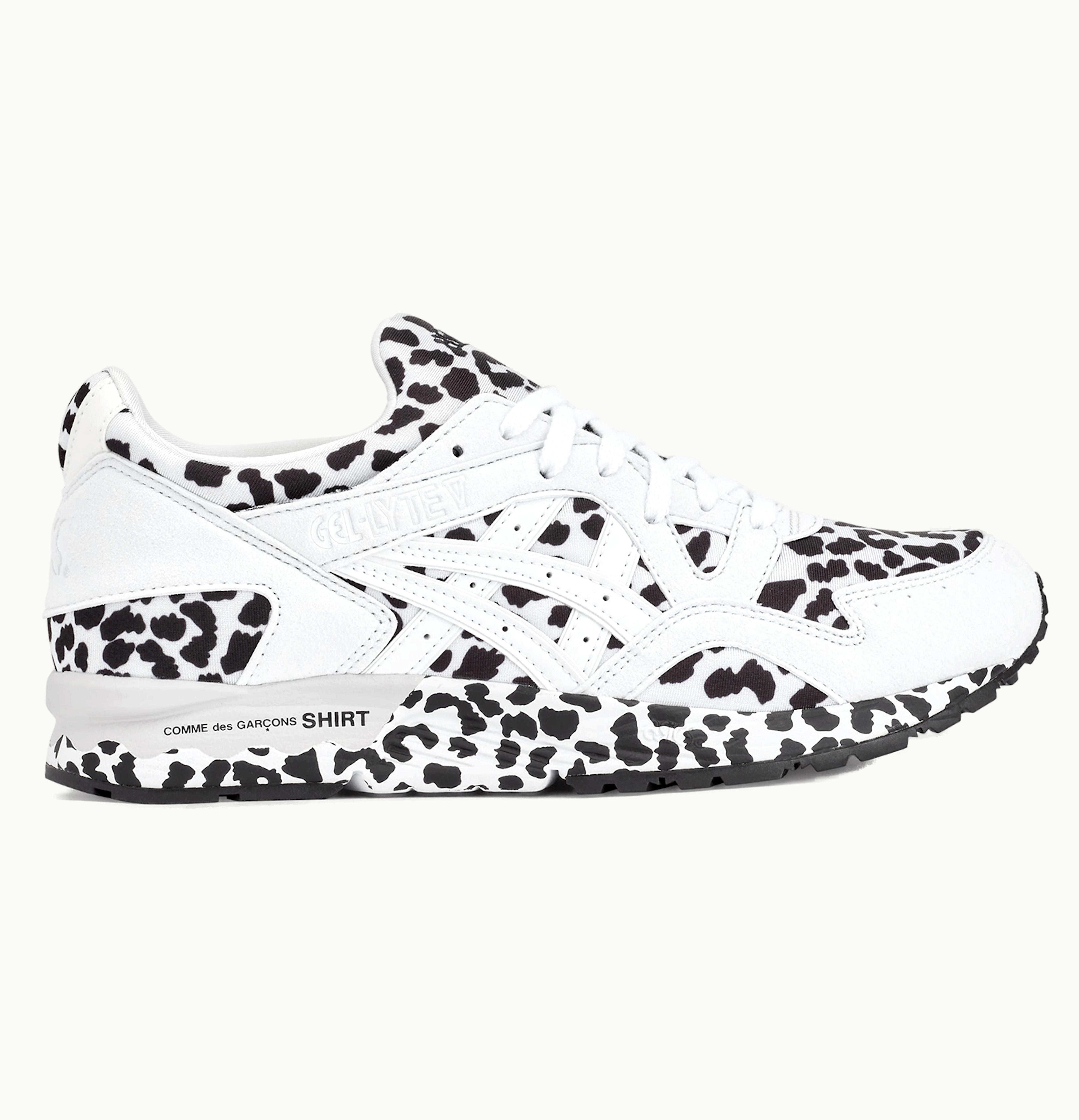 Asics Gel Lyte V Comme des Garcons Shirt Leopard White