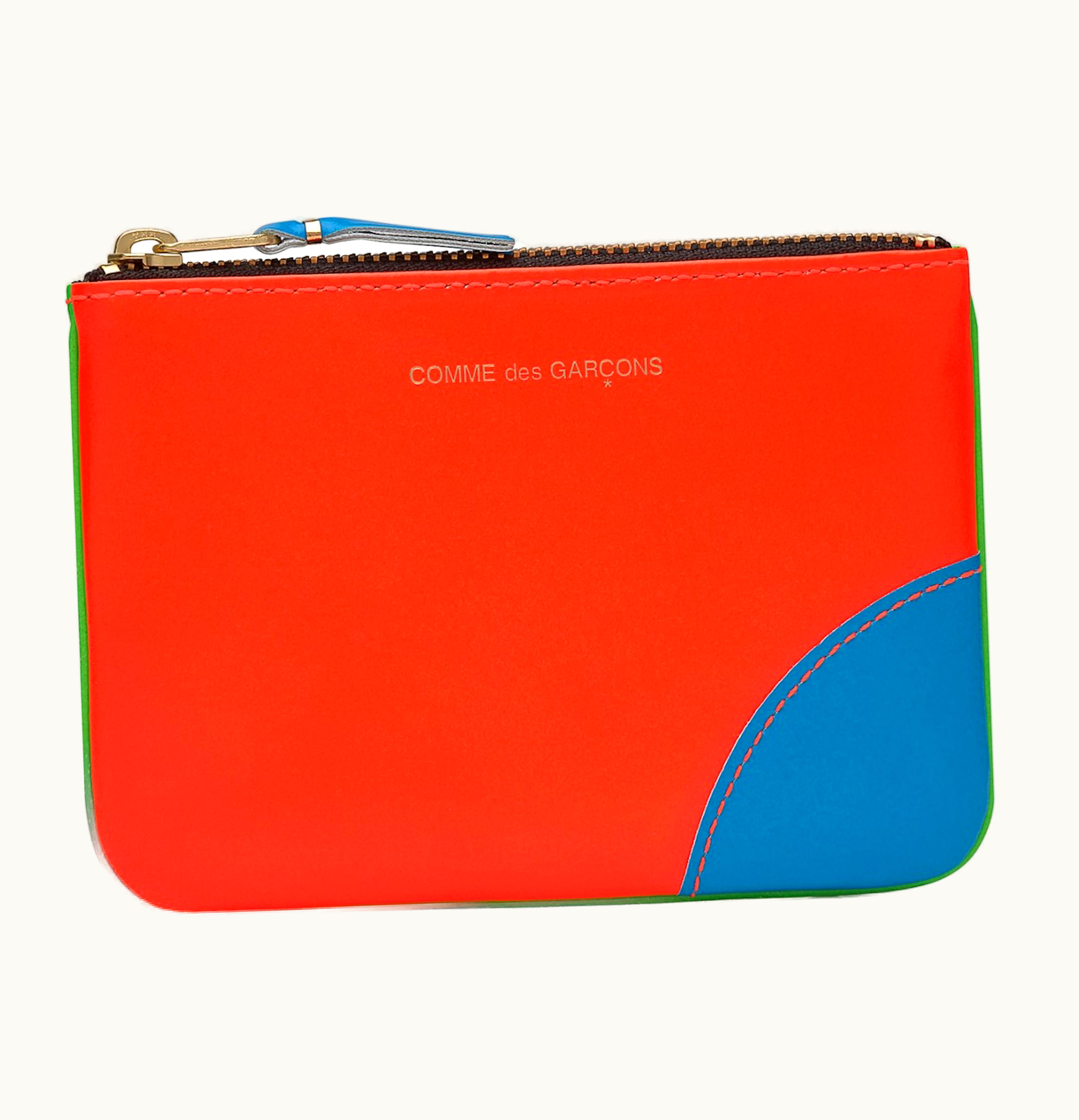 Comme Des Garçons Comme des Garcons SA8100SF Super Fluo Wallet Orange Green
