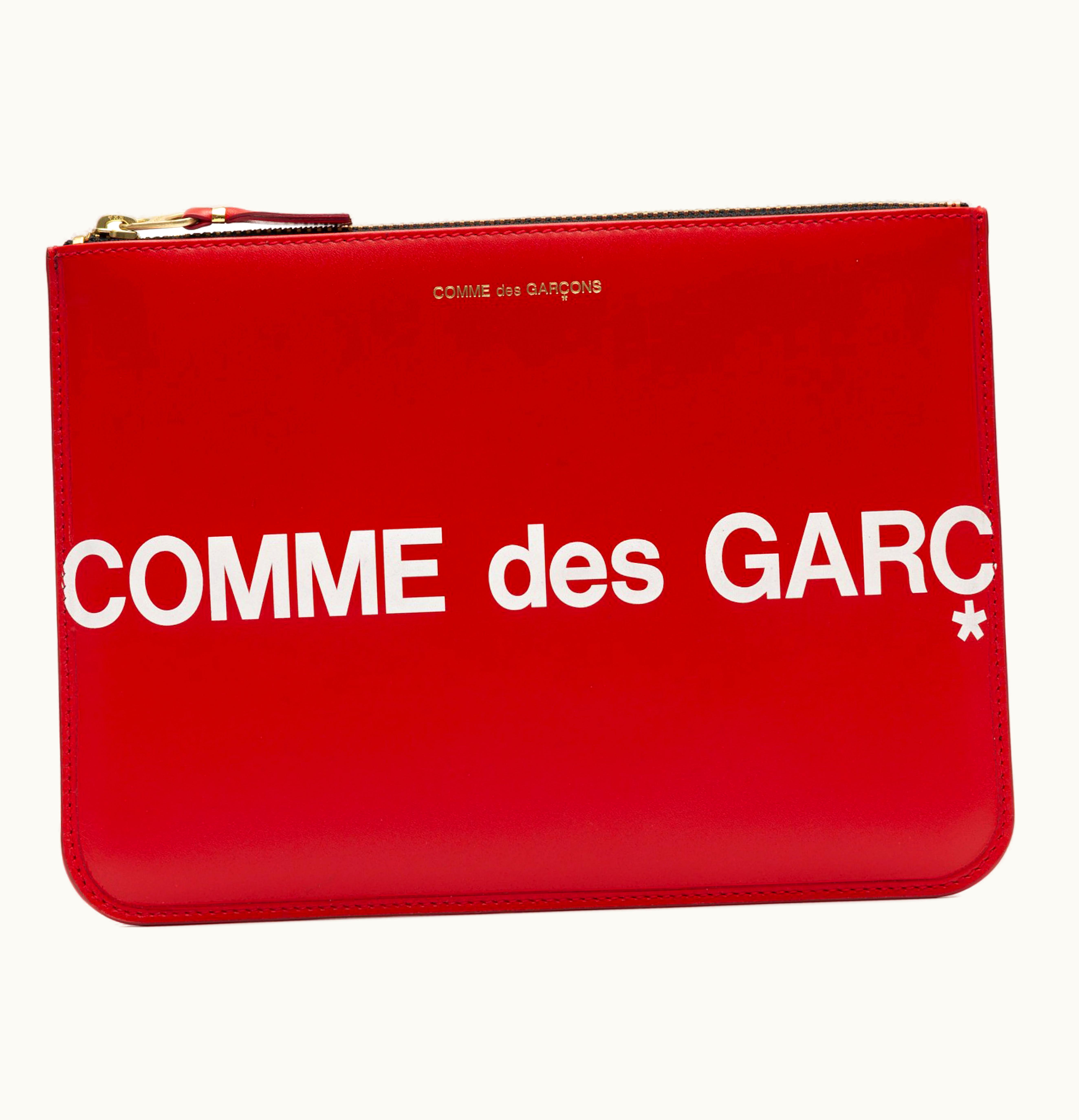 Comme Des Garçons Comme des Garcons SA5100HL Huge Logo Wallet Red