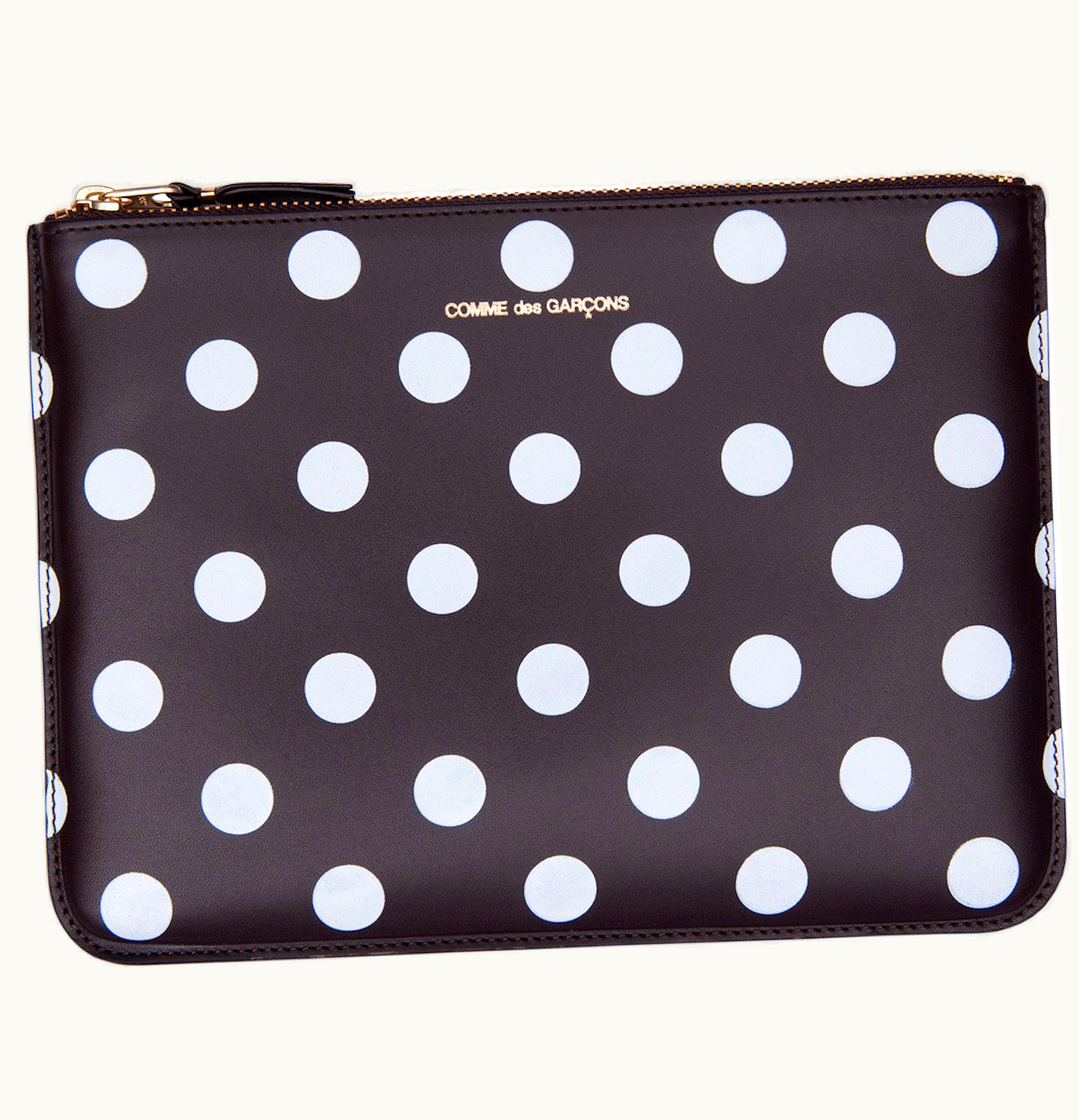 Comme Des Garçons Comme des Garcons SA5100PD Wallet Polka Dots Brown