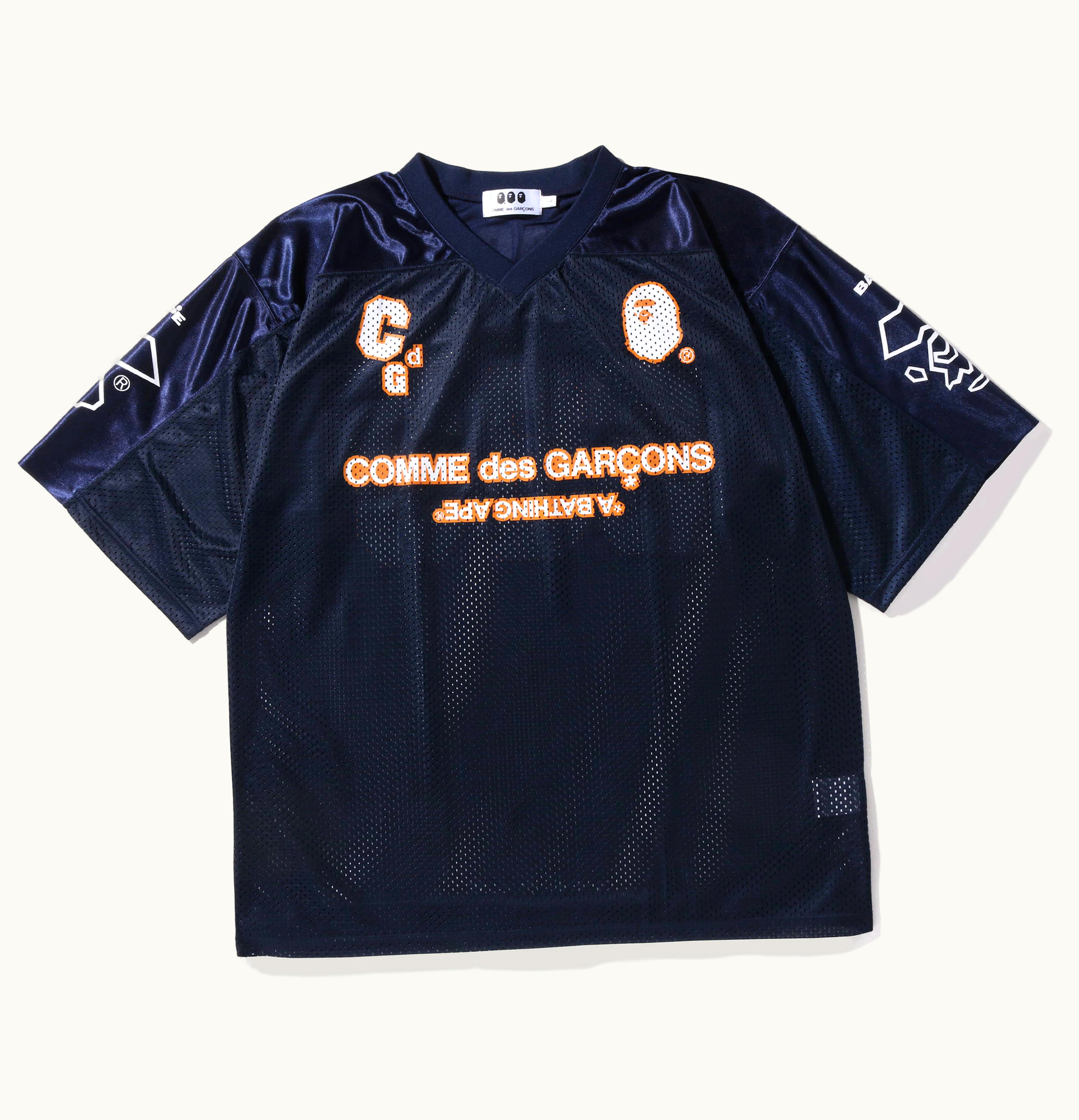 BAPE BAPE x Comme des Garcons Osaka Football Jersey Navy