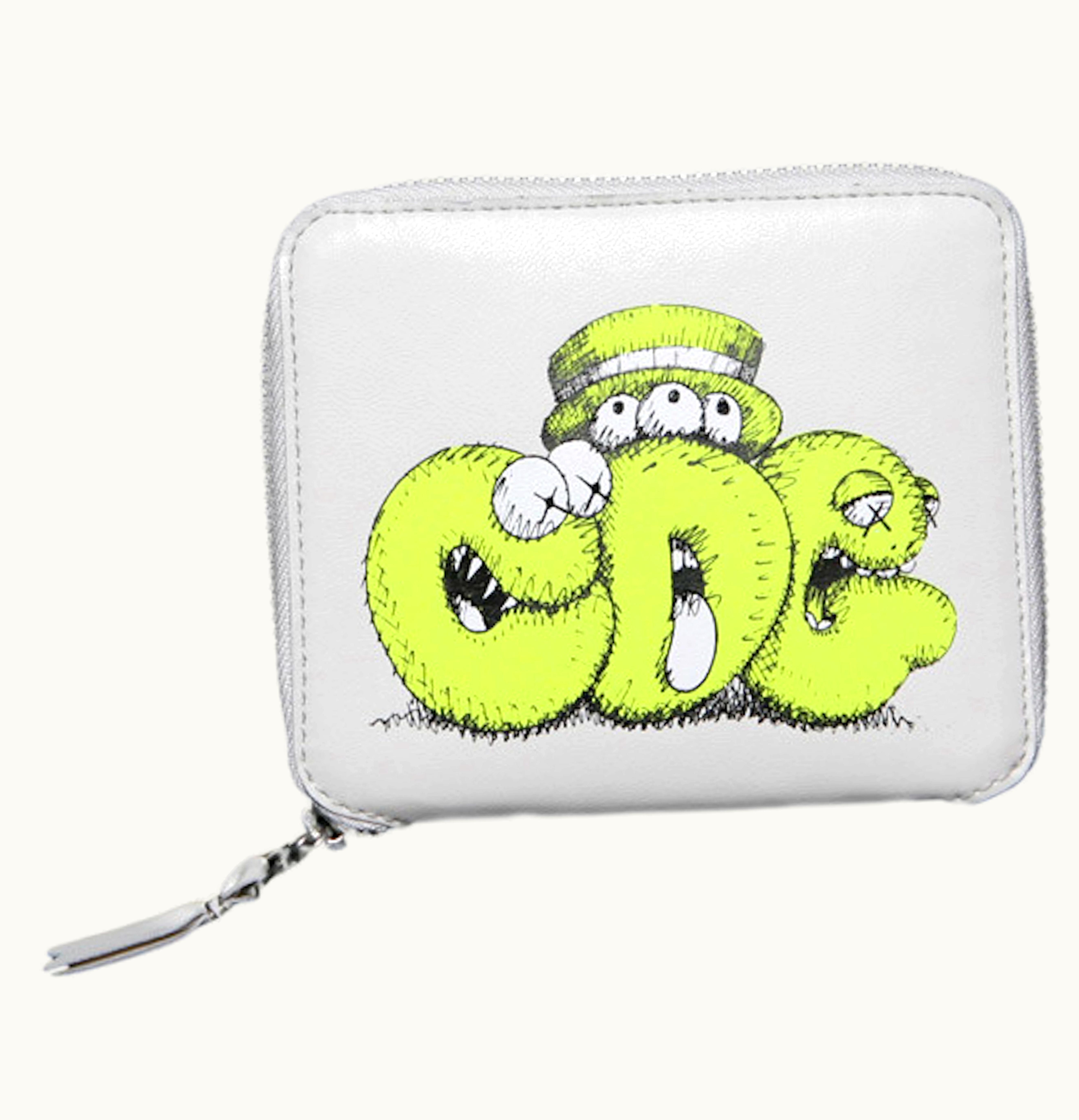 Comme Des Garçons Comme des Garcons x Kaws Zip Around Wallet Small White