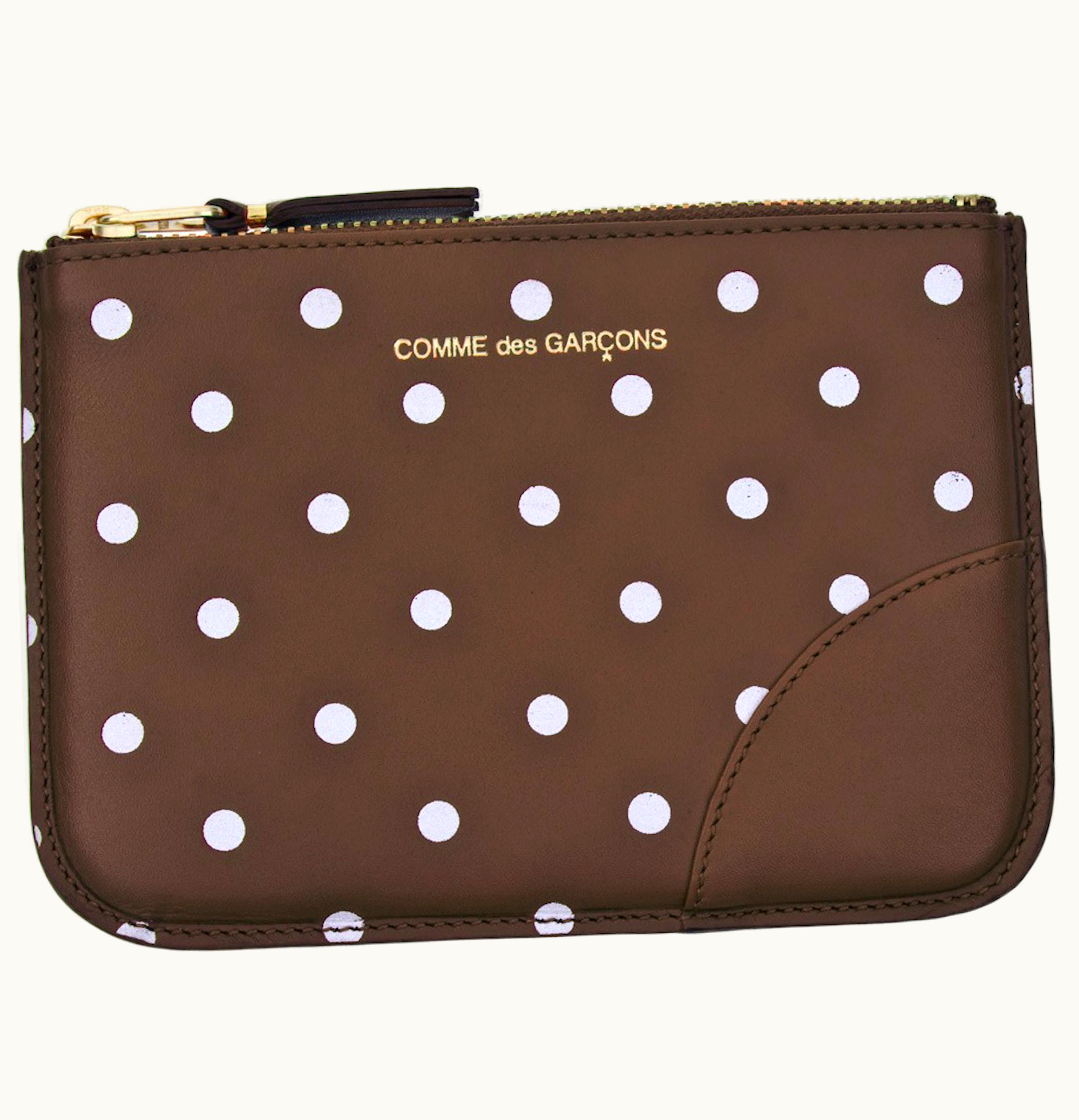 Comme Des Garçons Comme des Garcons SA8100PD Wallet Polka Dots Brown