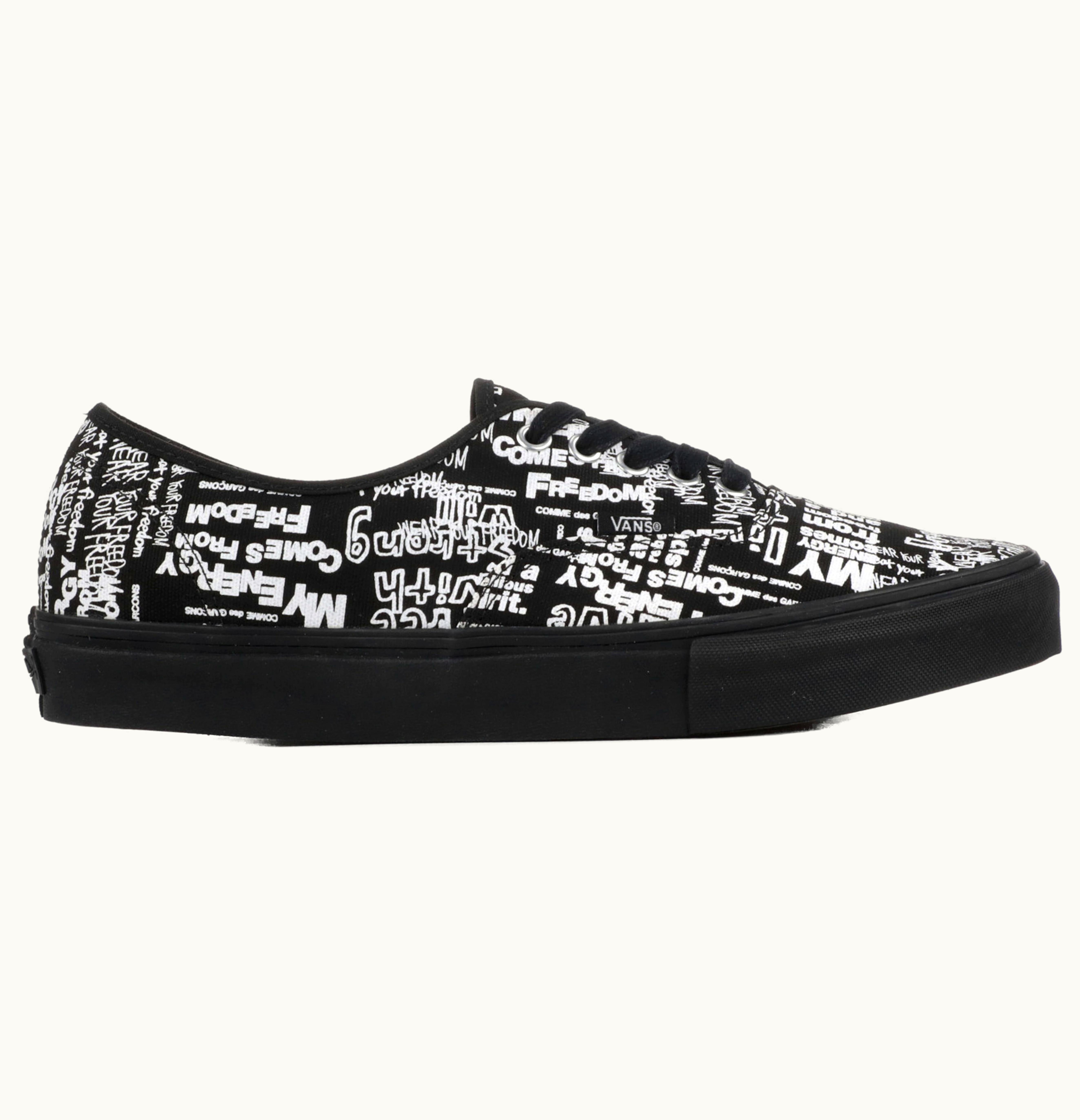 Vans Authentic Comme des Garcons Black Message