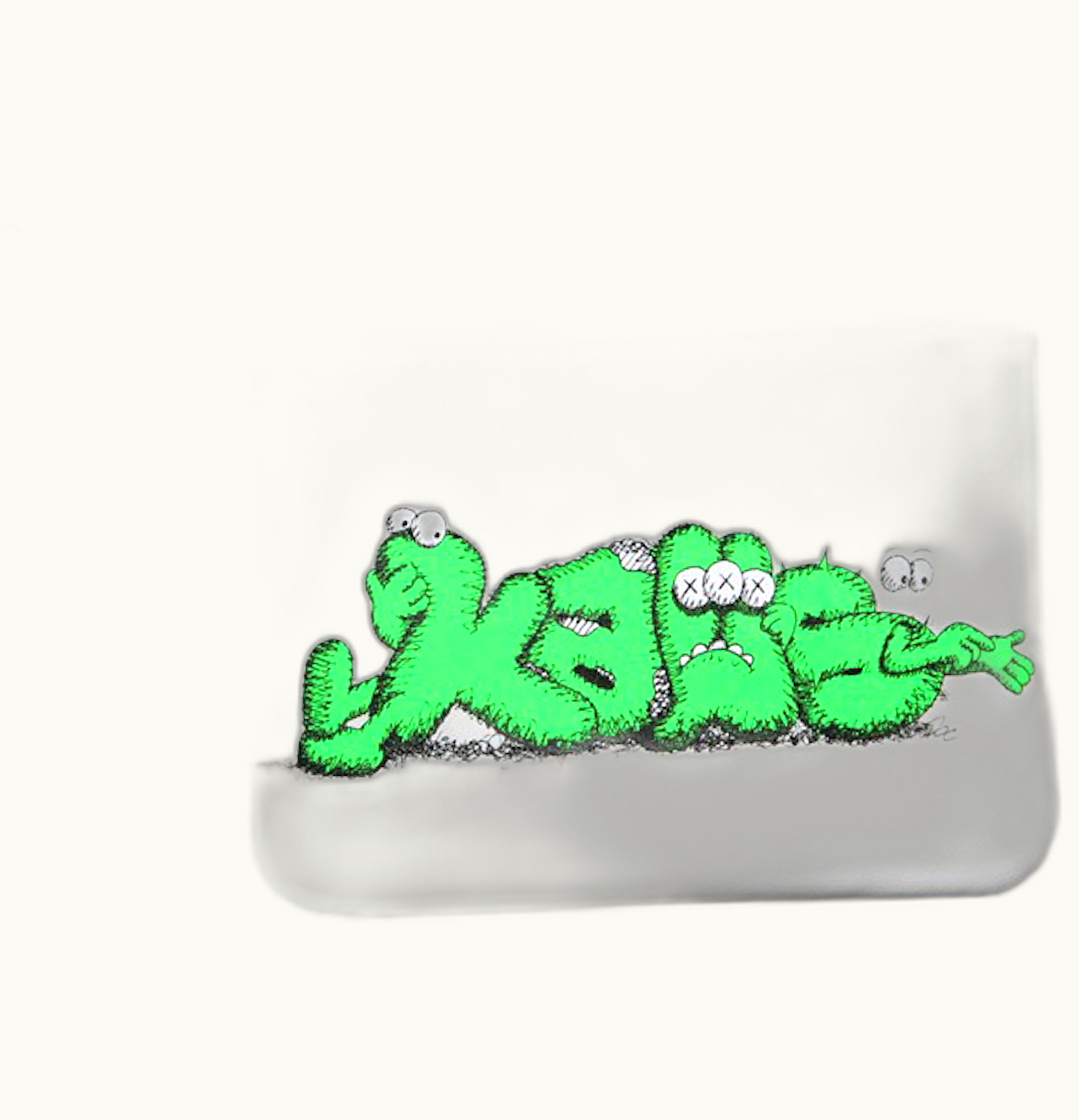 Comme Des Garçons Comme des Garcons x Kaws Zip Pouch Small White