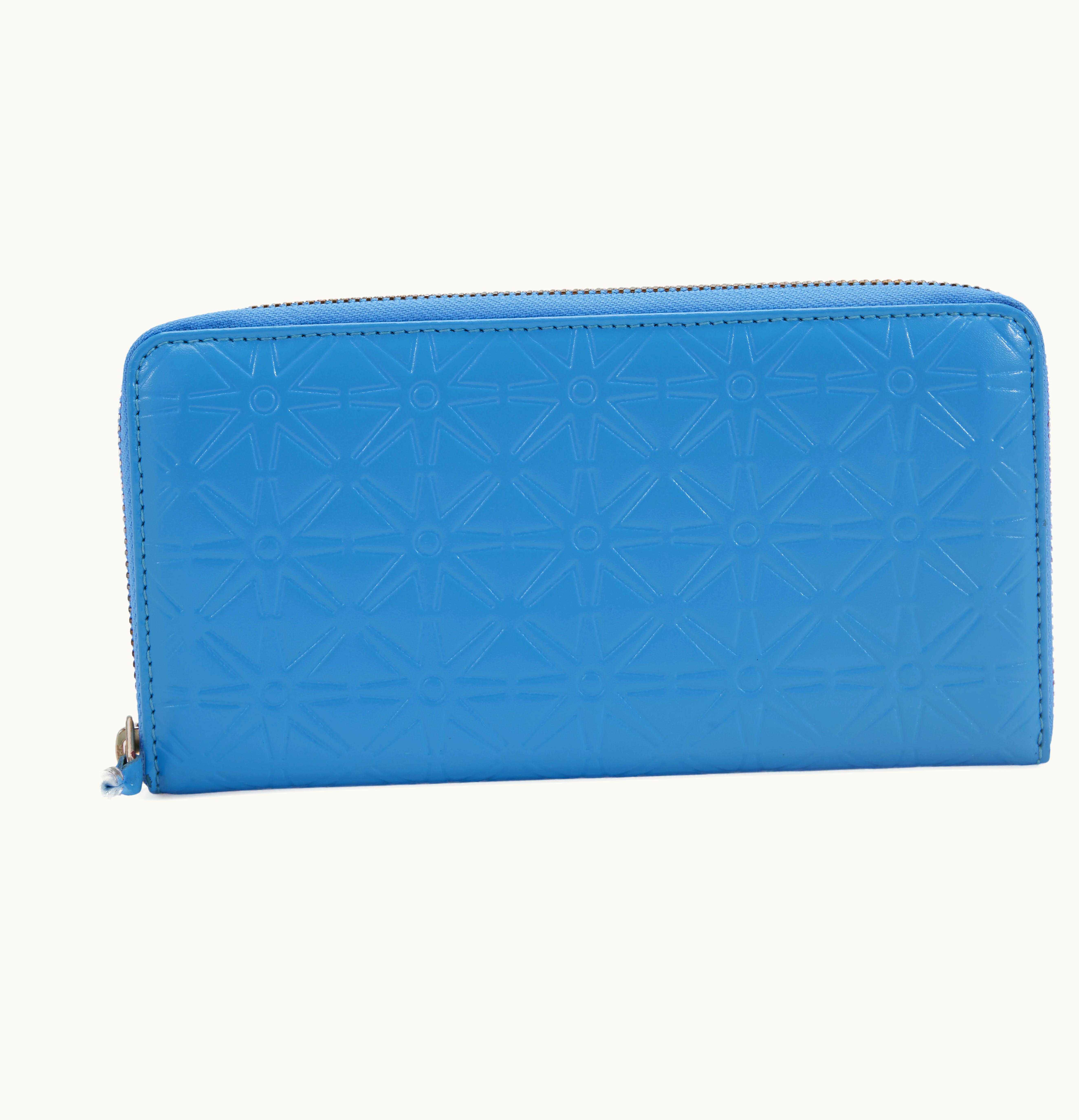 Comme Des Garçons Comme des Garcons SA010ECA Wallet Star Embossed Blue
