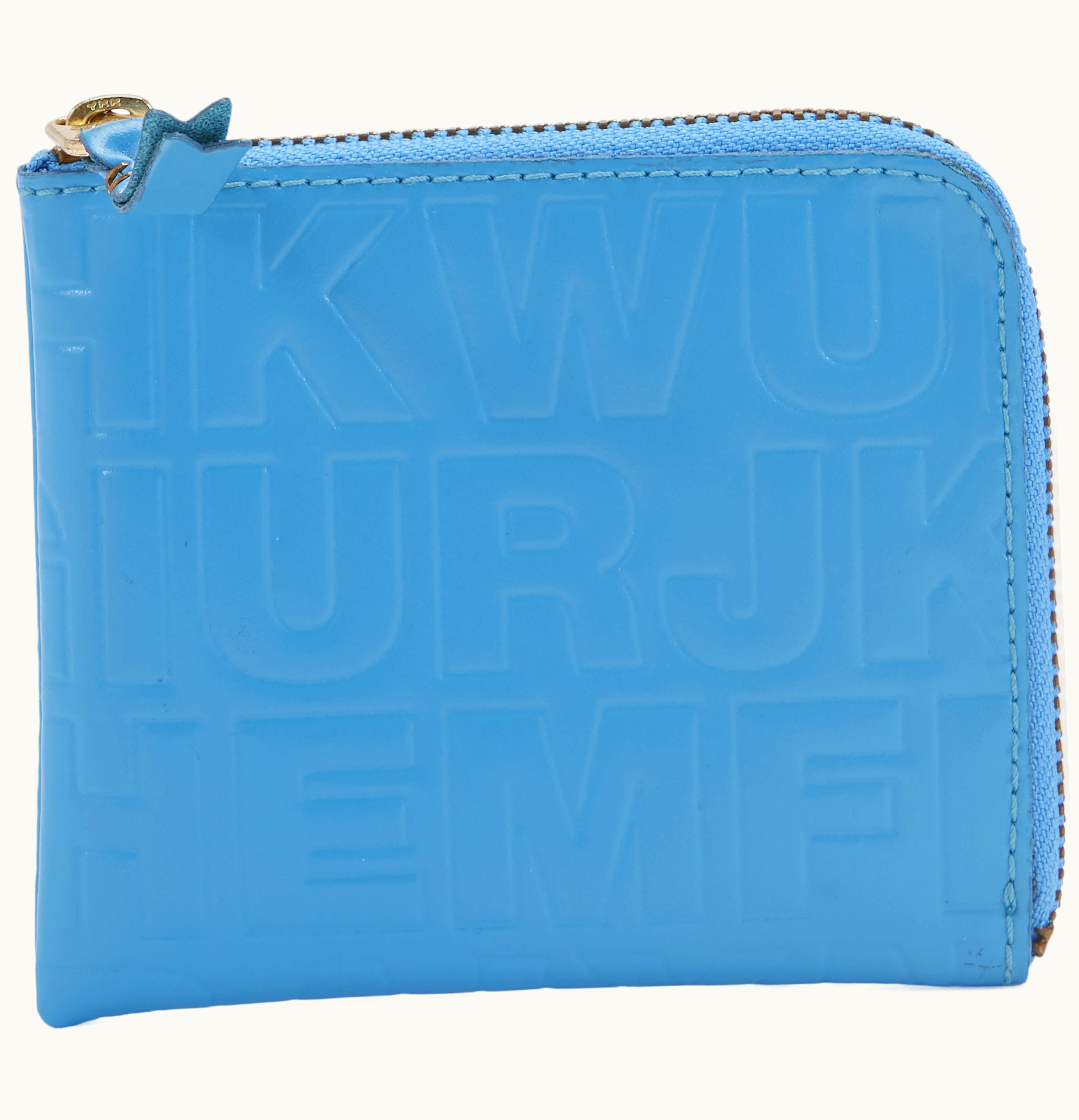 Comme Des Garçons Comme des Garcons SA310EC Wallet Letter Embossed Slim Blue