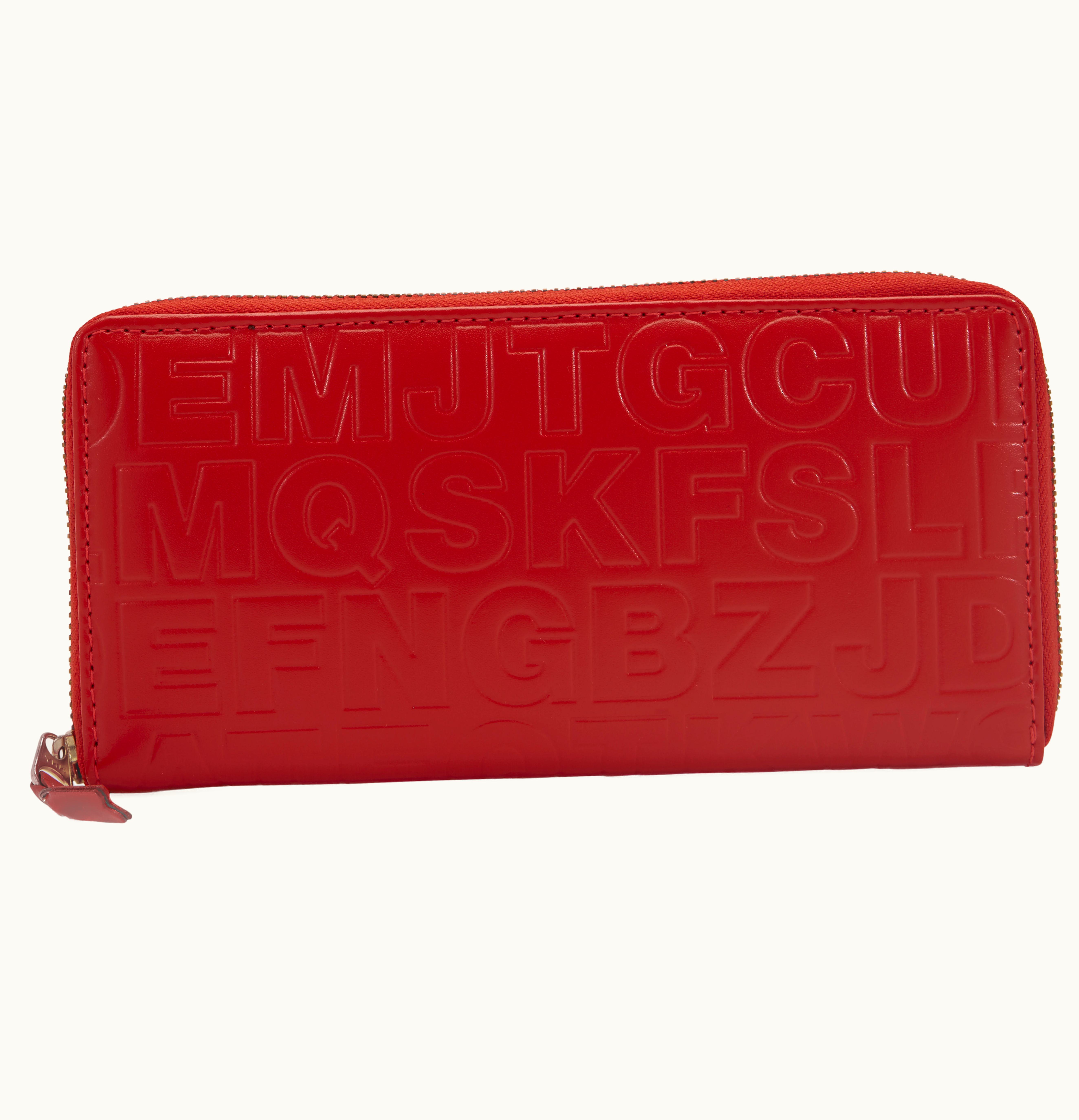 Comme Des Garçons Comme des Garcons SA110EC Wallet Letter Embossed Orange