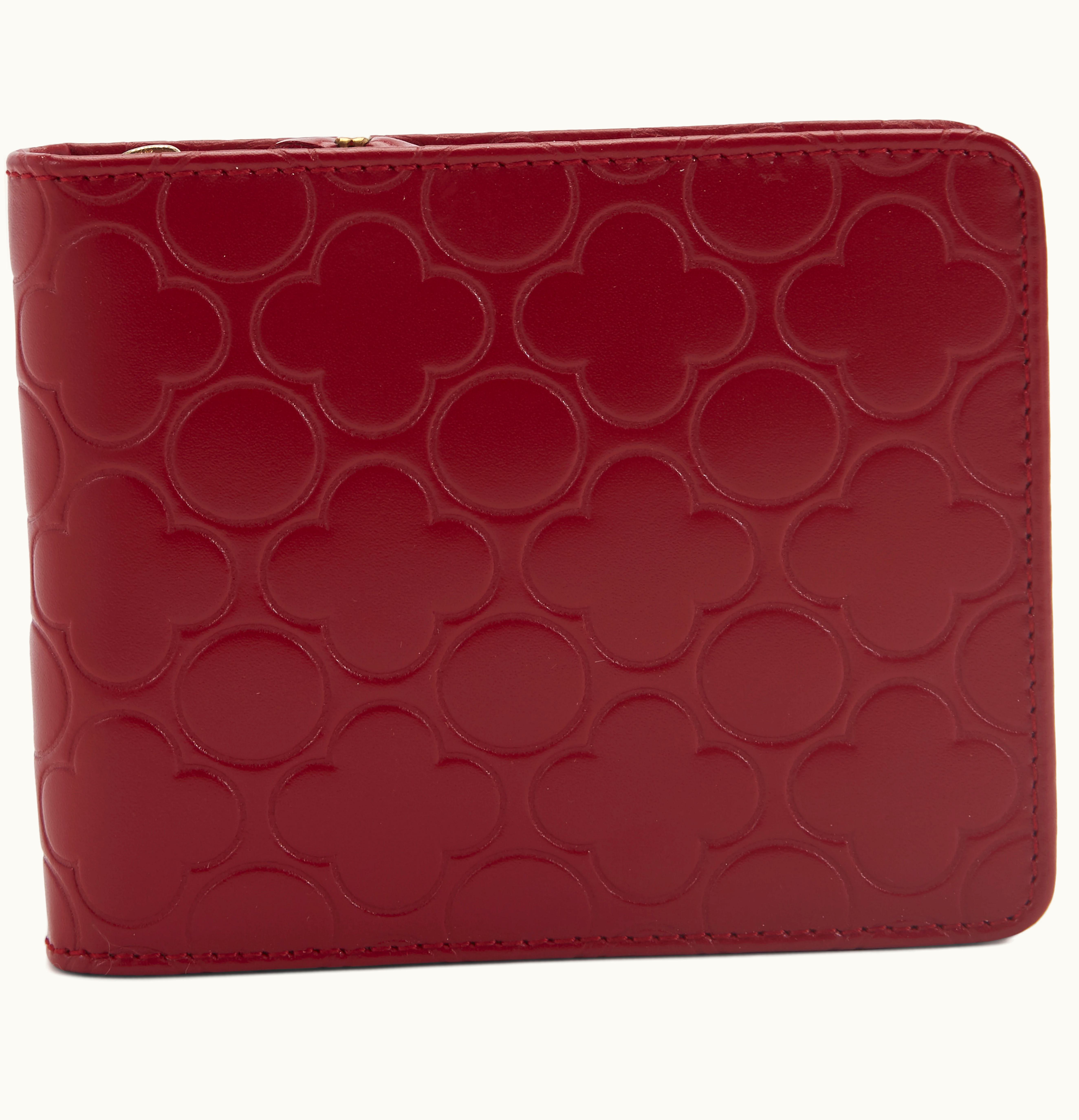 Comme Des Garçons Comme des Garcons SA910EB Wallet Classic Embossed Red