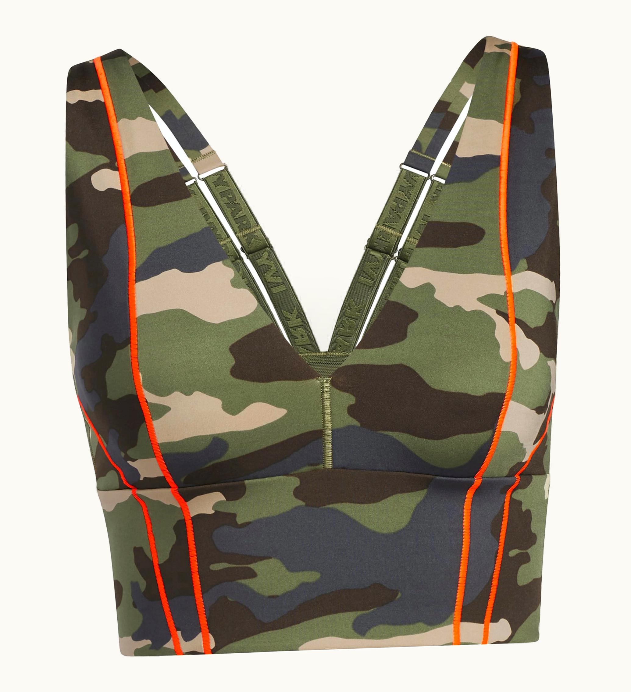 Adidas Adidas Ivy Park Triangle Bra Aop Camo