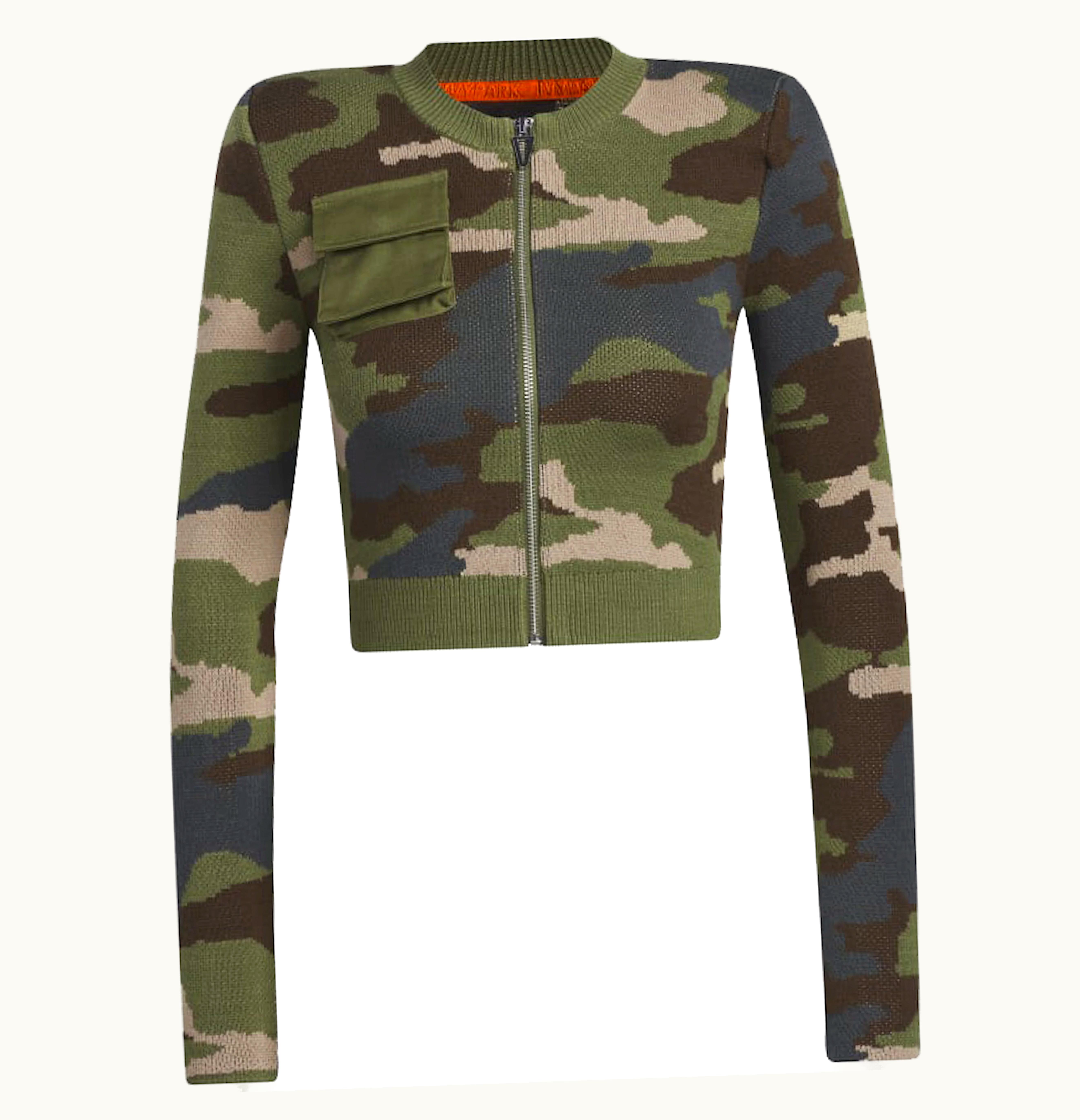 Adidas Adidas Ivy Park Ribbed Long Sleeve Top Aop Camo