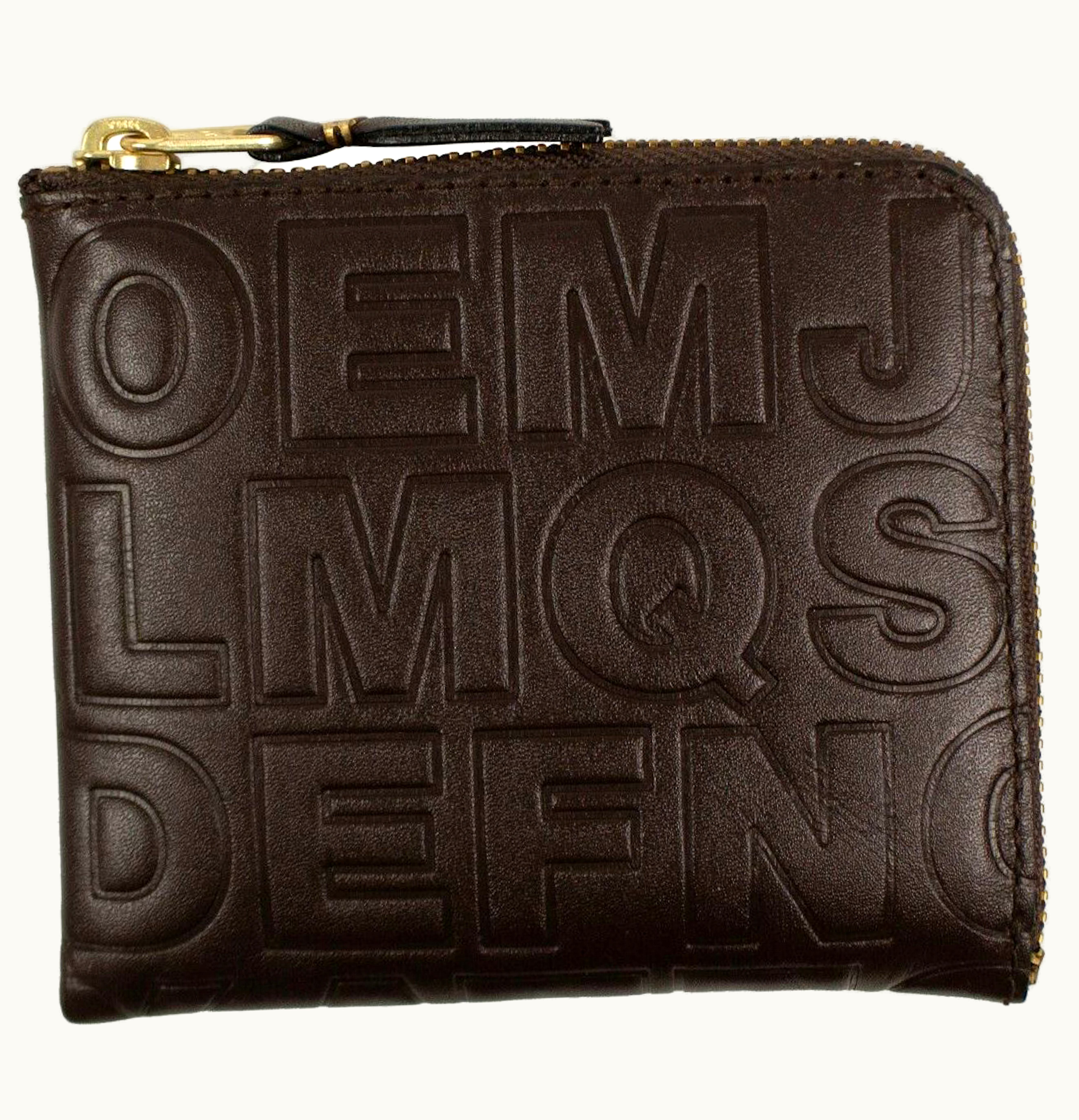 Comme Des Garçons Comme des Garcons SA310EC Wallet Letter Embossed Slim Brown