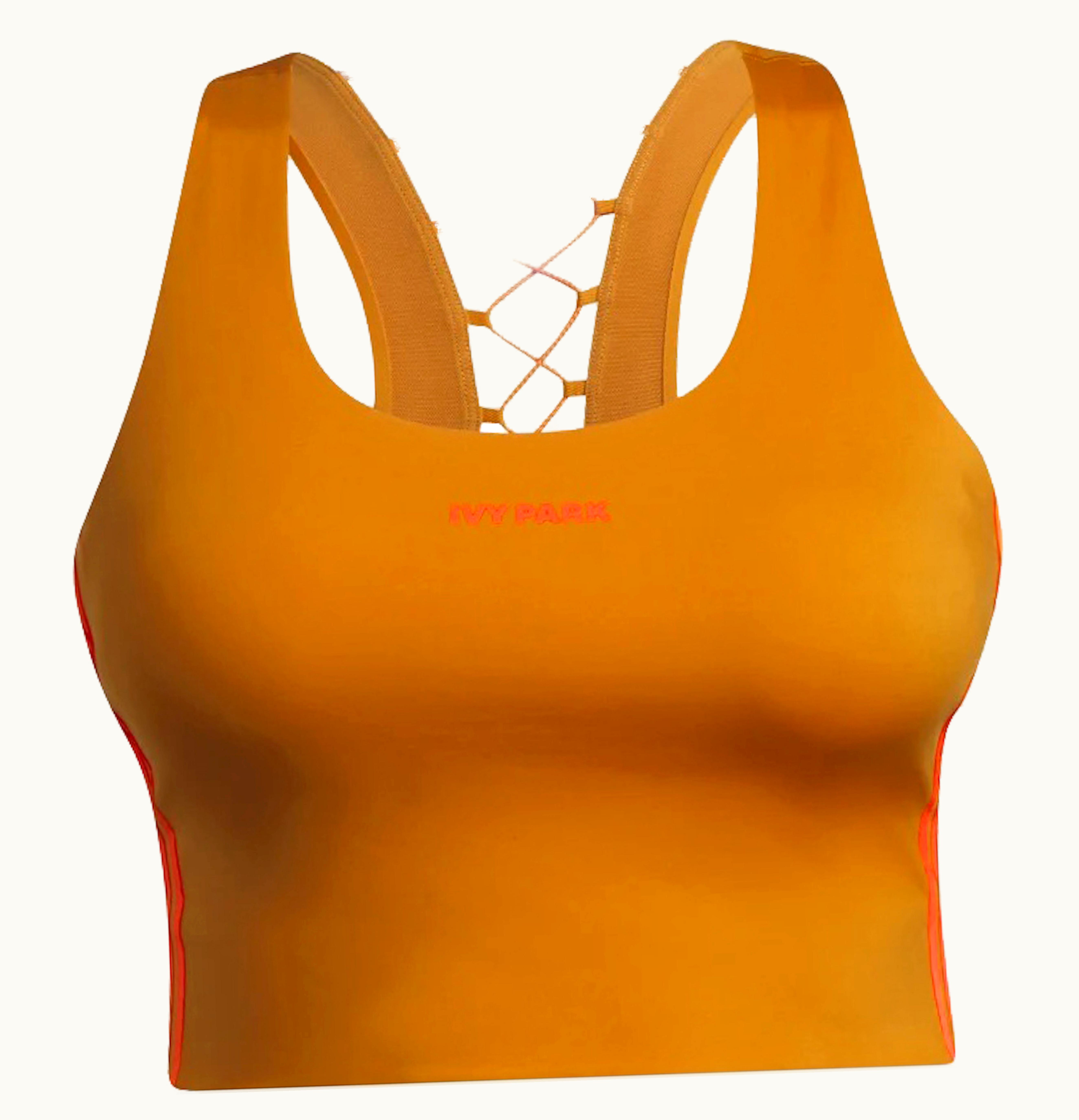 Adidas Adidas Ivy Park Back Lace Up Bra Plus Size Focus Orange