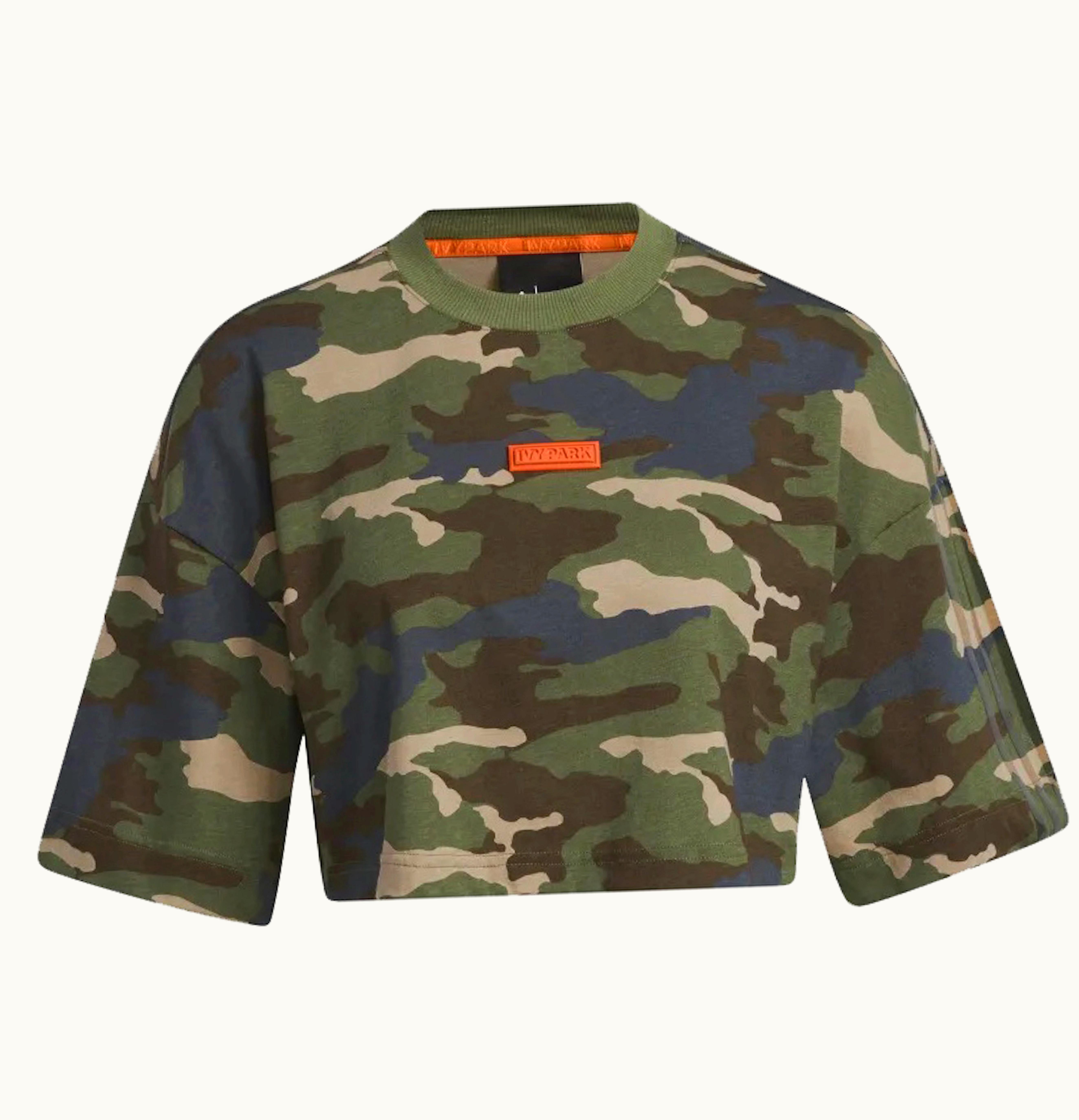 Adidas Adidas Ivy Park Crop Tee Camo Print
