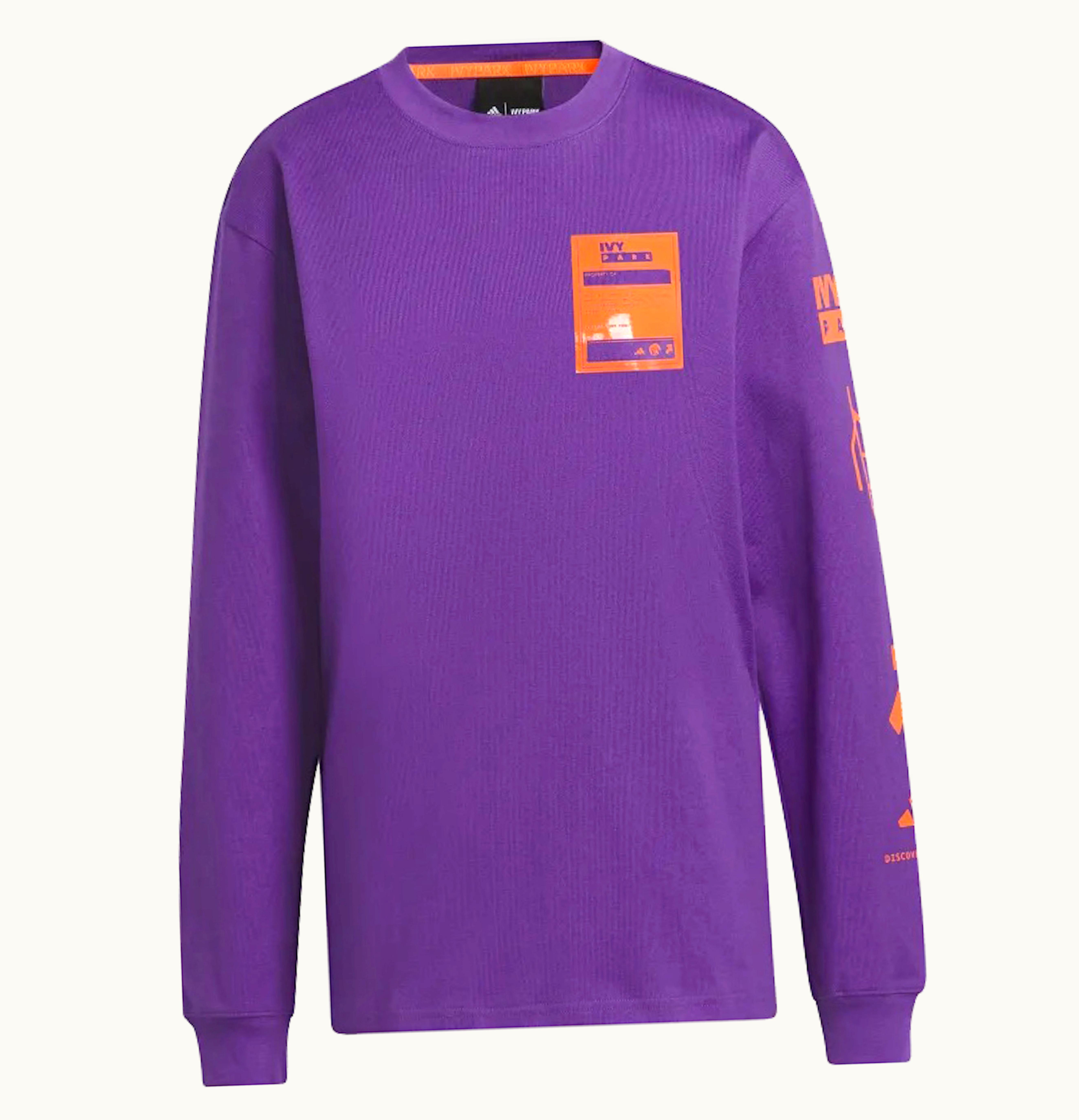 Adidas Adidas Ivy Park Long Sleeve Graphic Tee All Gender Active Purple