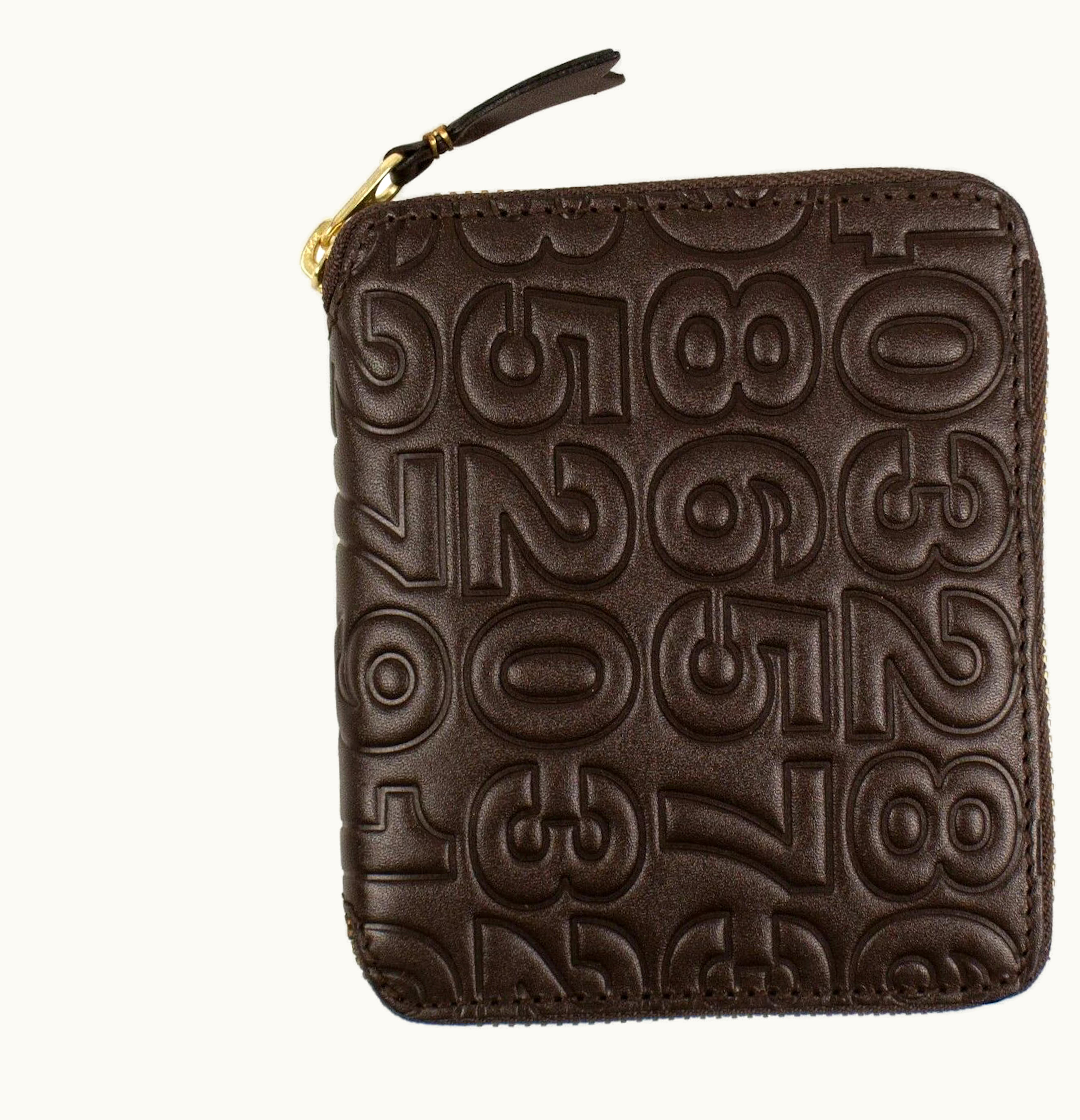 Comme Des Garçons Comme des Garcons SA210ED Wallet Number Embossed Square Brown