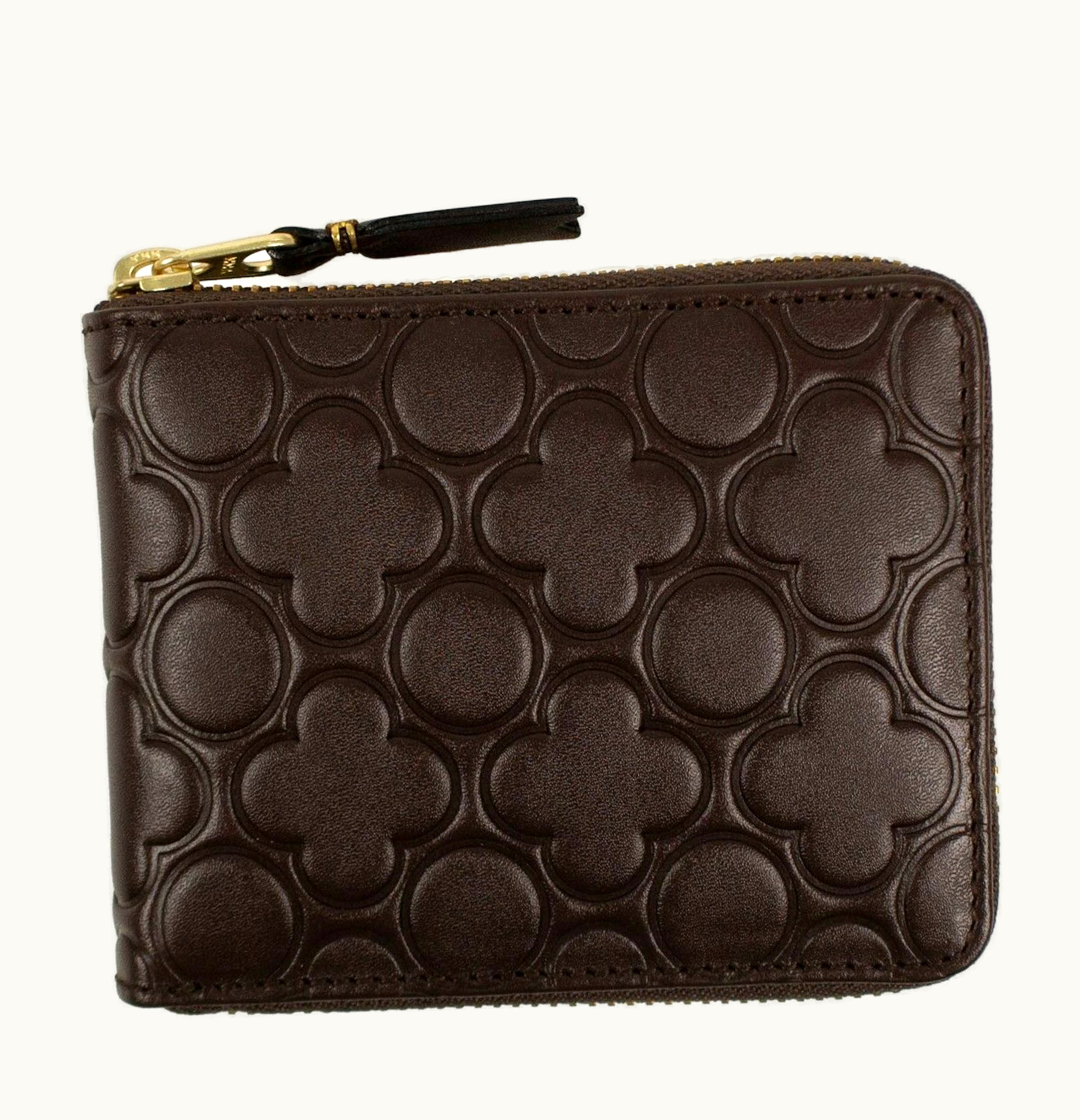 Comme Des Garçons Comme des Garcons SA710EB Wallet Classic Embossed Small Brown