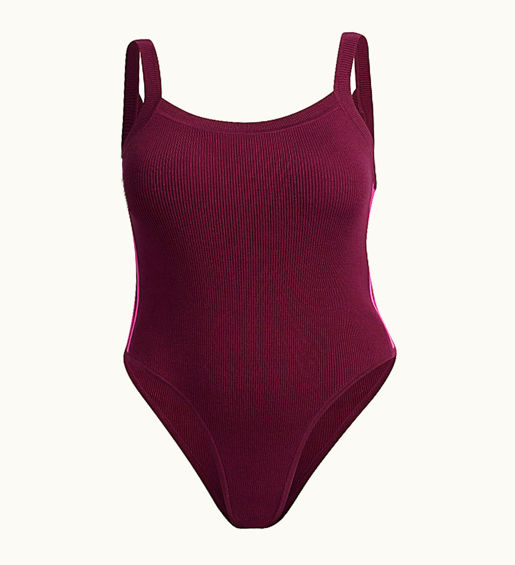Adidas Adidas Ivy Park Knit Tank Bodysuit Plus Size Cherry Wood
