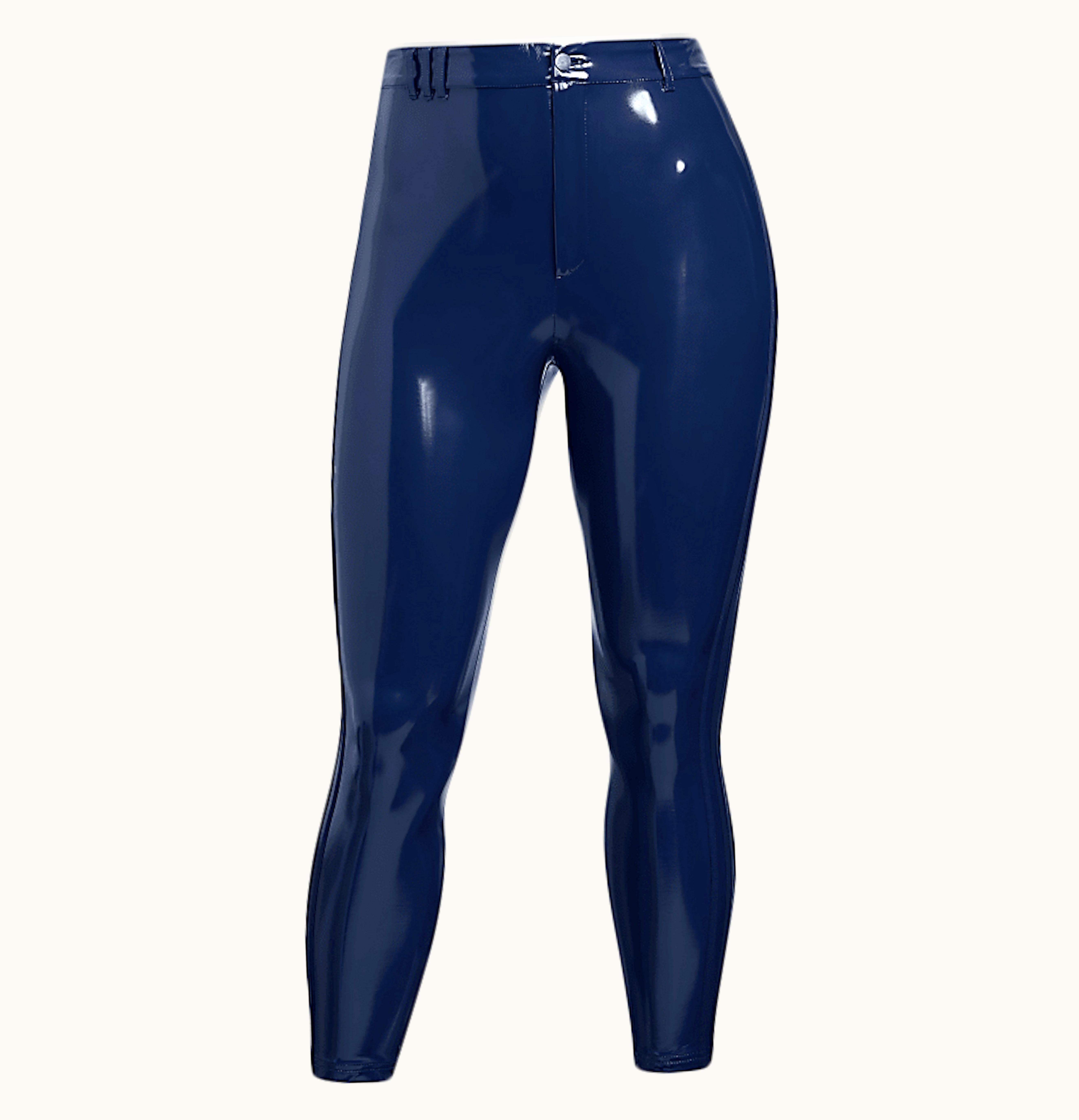 Adidas Adidas Ivy Park Halls Of Ivy Latex Pants Plus Size Dark Blue
