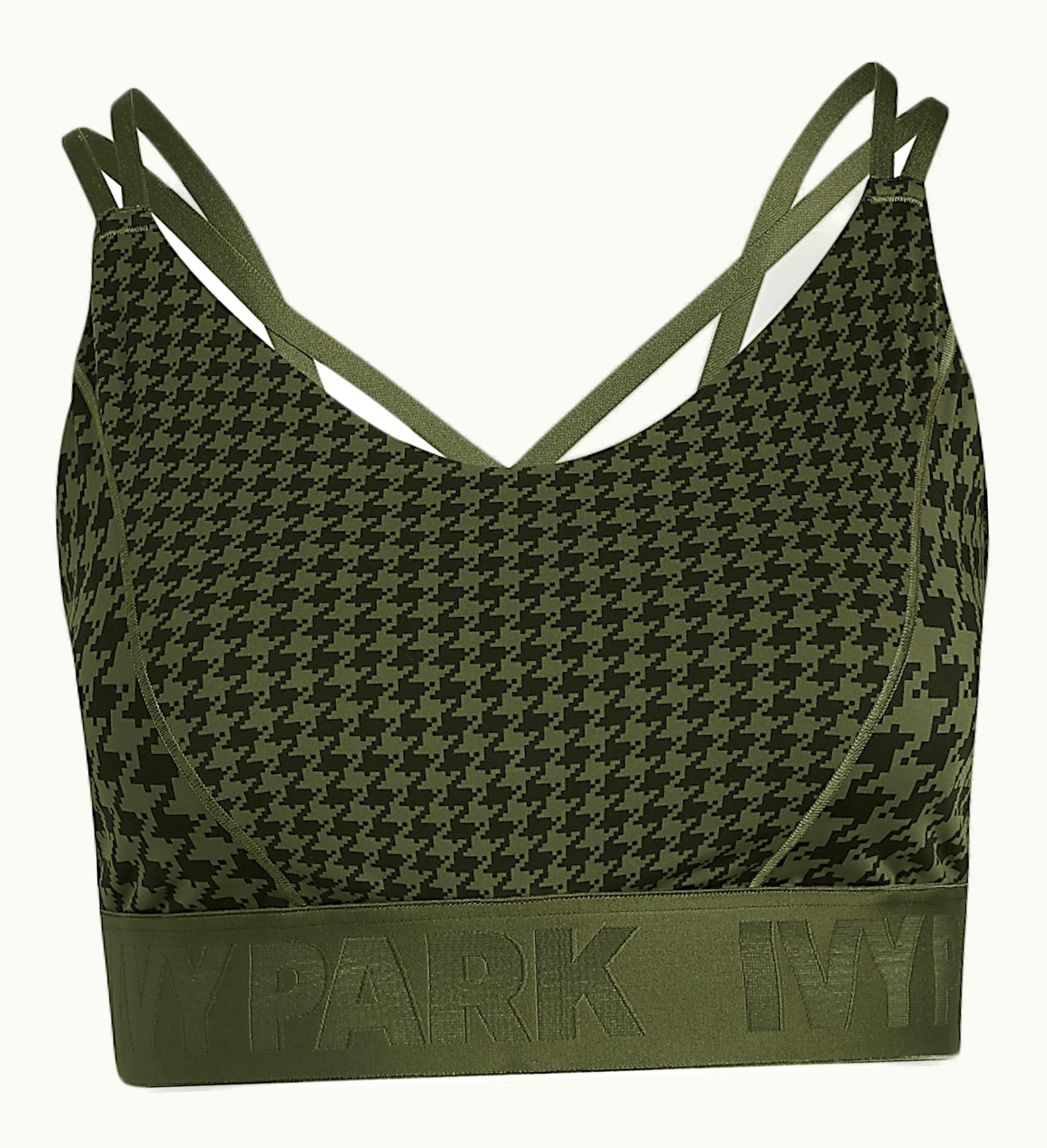 Adidas Adidas Ivy Park Halls Of Ivy Strappy Low Support Bra Plus Size Wild Pine Black