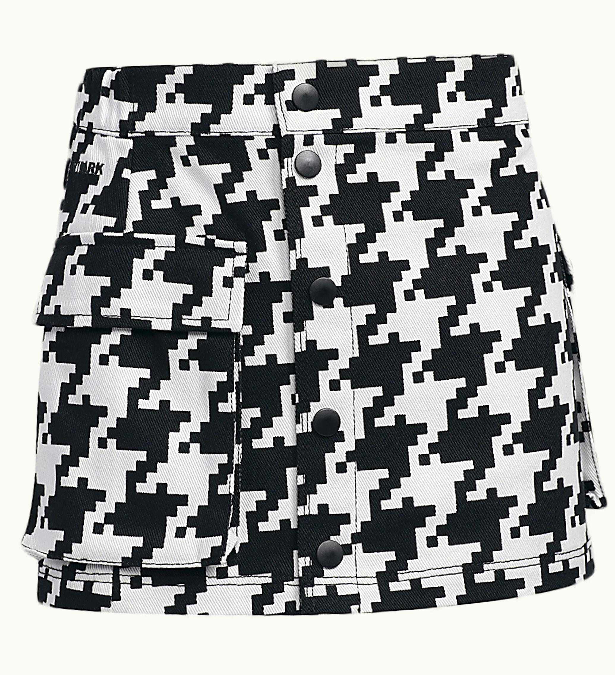 Adidas Adidas Ivy Park Halls Of Ivy Kids Houndstooth Skirt Clear Grey Black