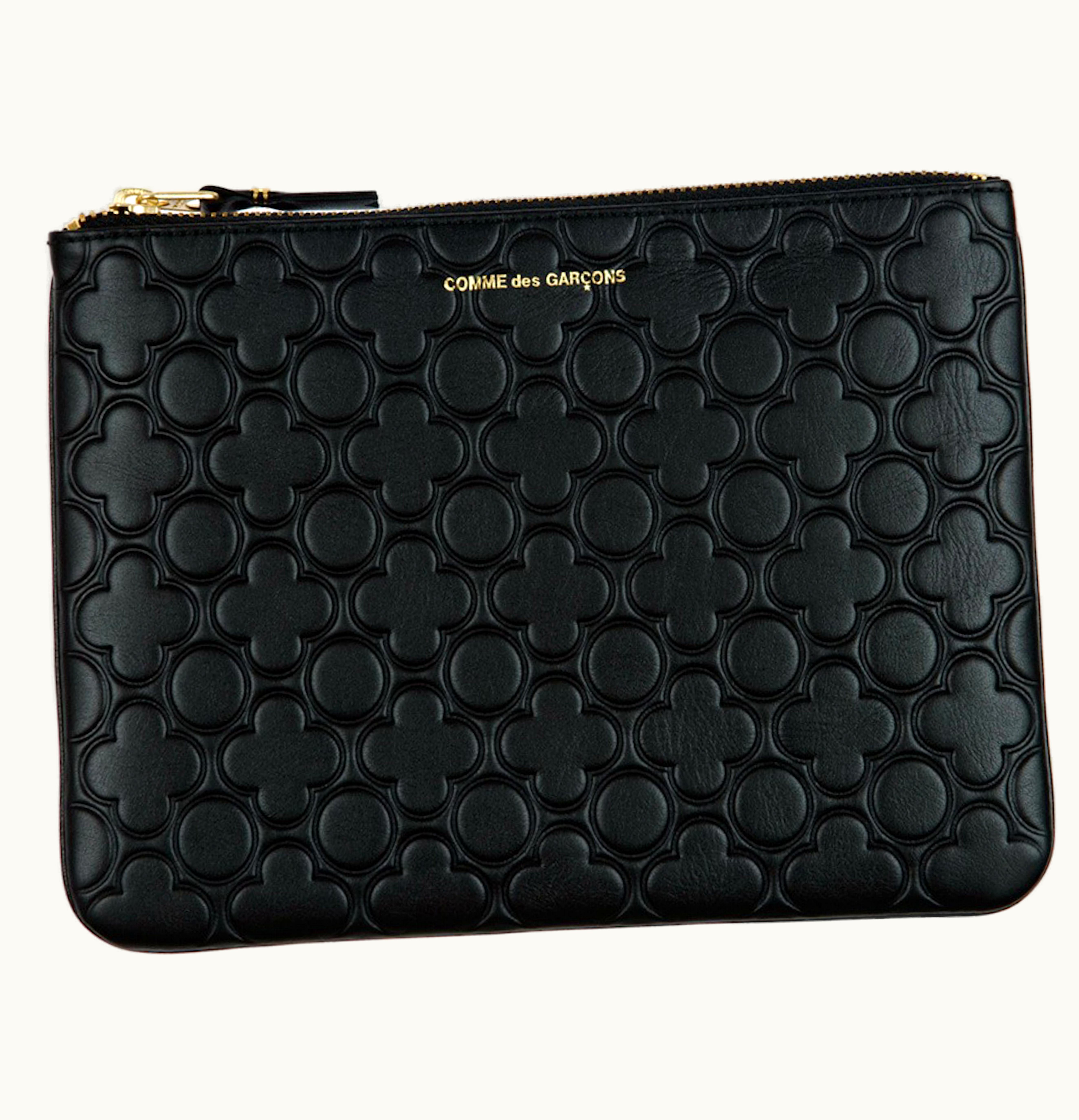 Comme Des Garçons Comme des Garcons SA510EB Classic Embossed B Wallet Black
