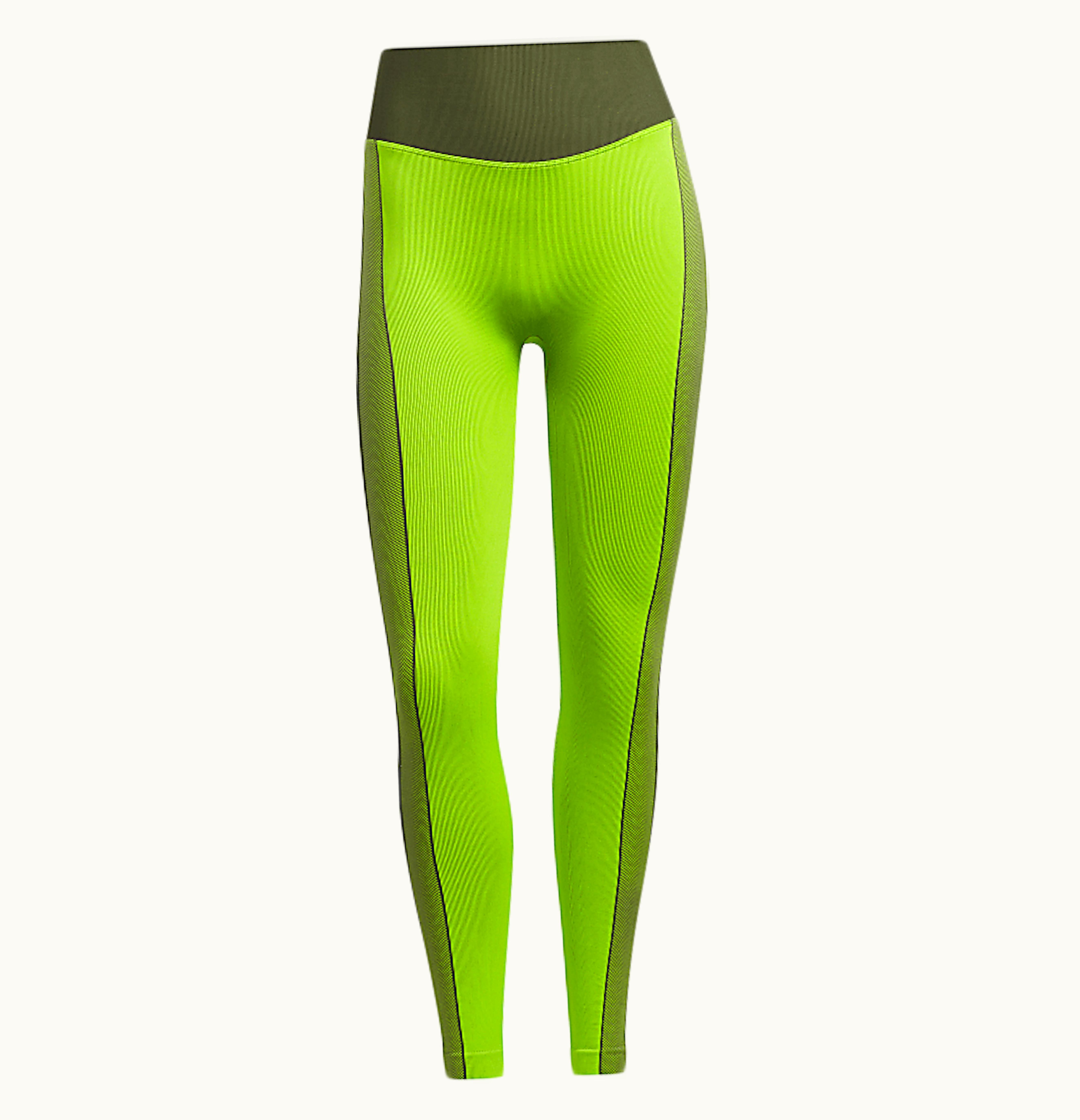 Adidas Adidas Ivy Park Halls Of Ivy 3 Stripes Knit Tights 20 Semi Solar Slime Black