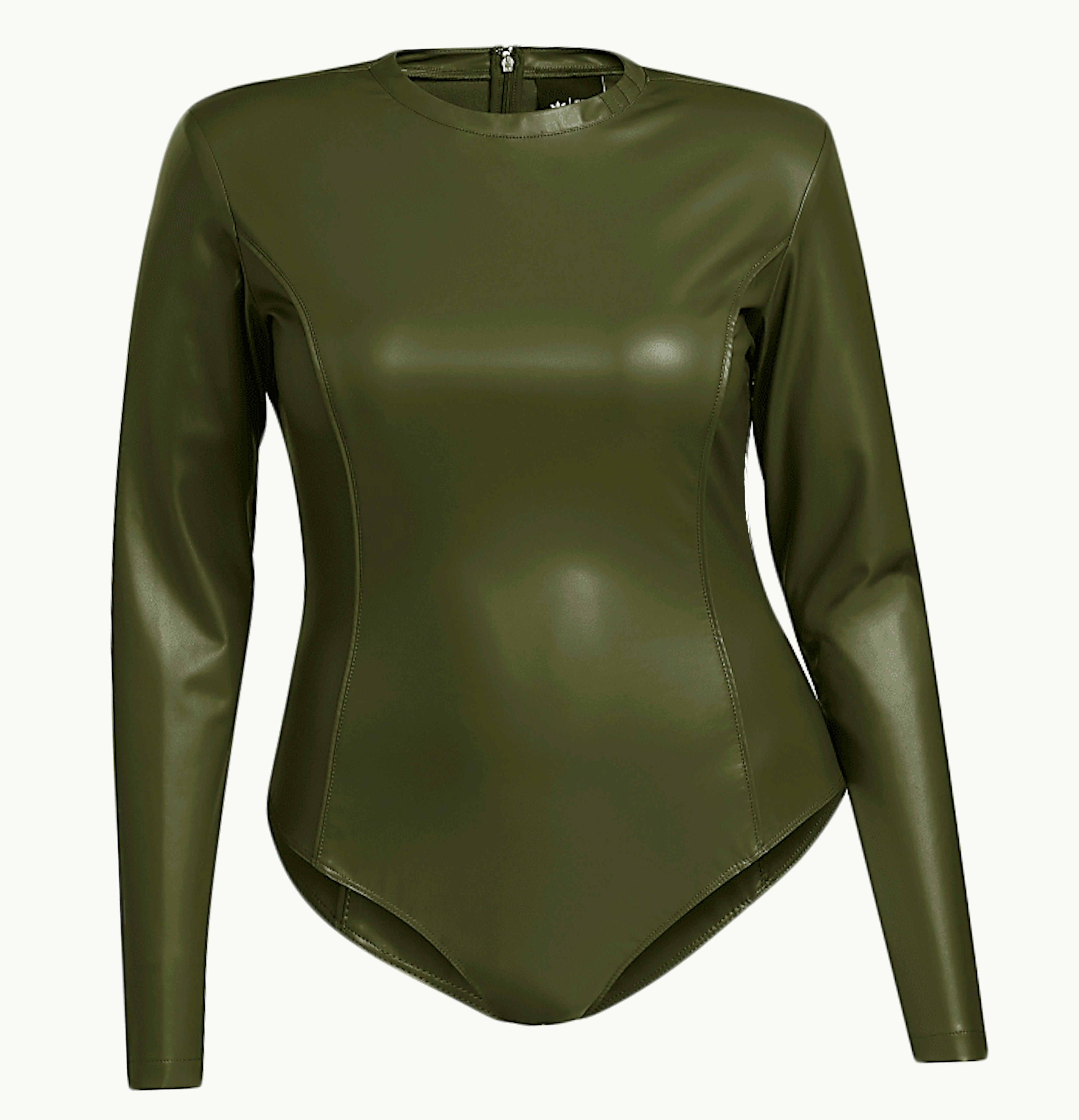 Adidas Adidas Ivy Park Halls Of Ivy Faux Leather Bodysuit Plus Size Wild Pine