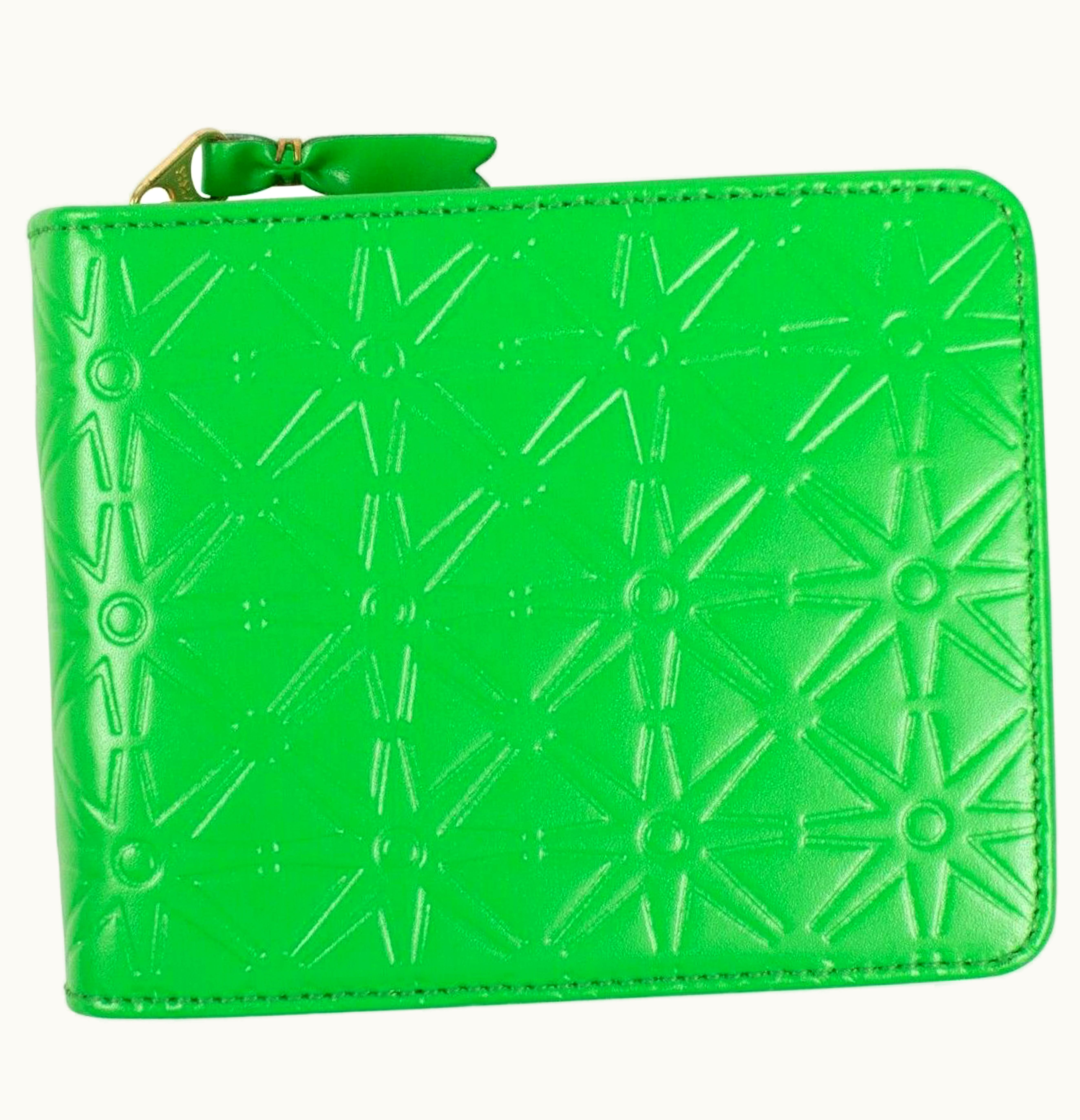Comme Des Garçons Comme des Garcons SA9100EA Wallet Star Embossed Green