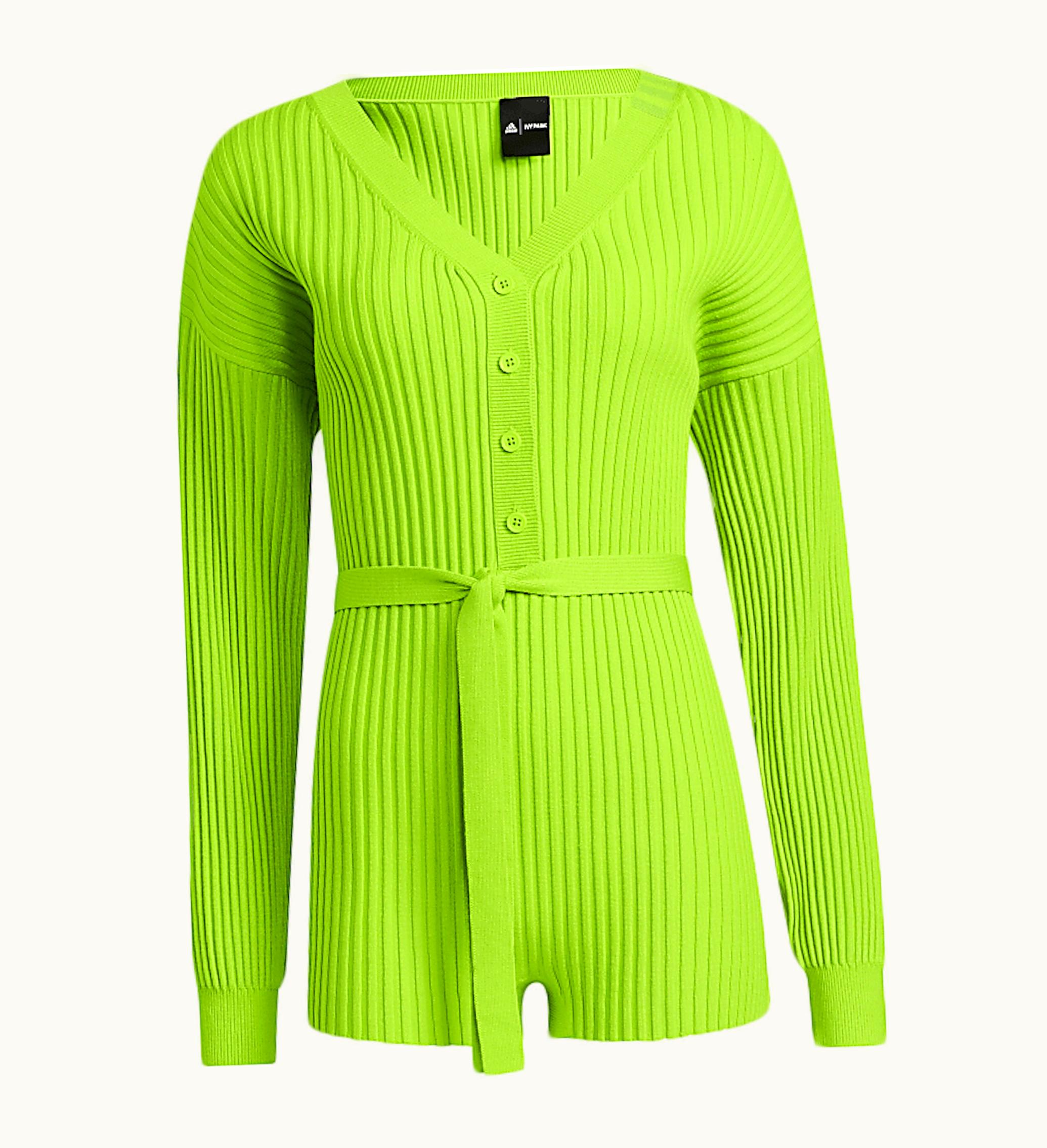 Adidas Adidas Ivy Park Halls Of Ivy Knit Rib Romper Semi Solar Slime