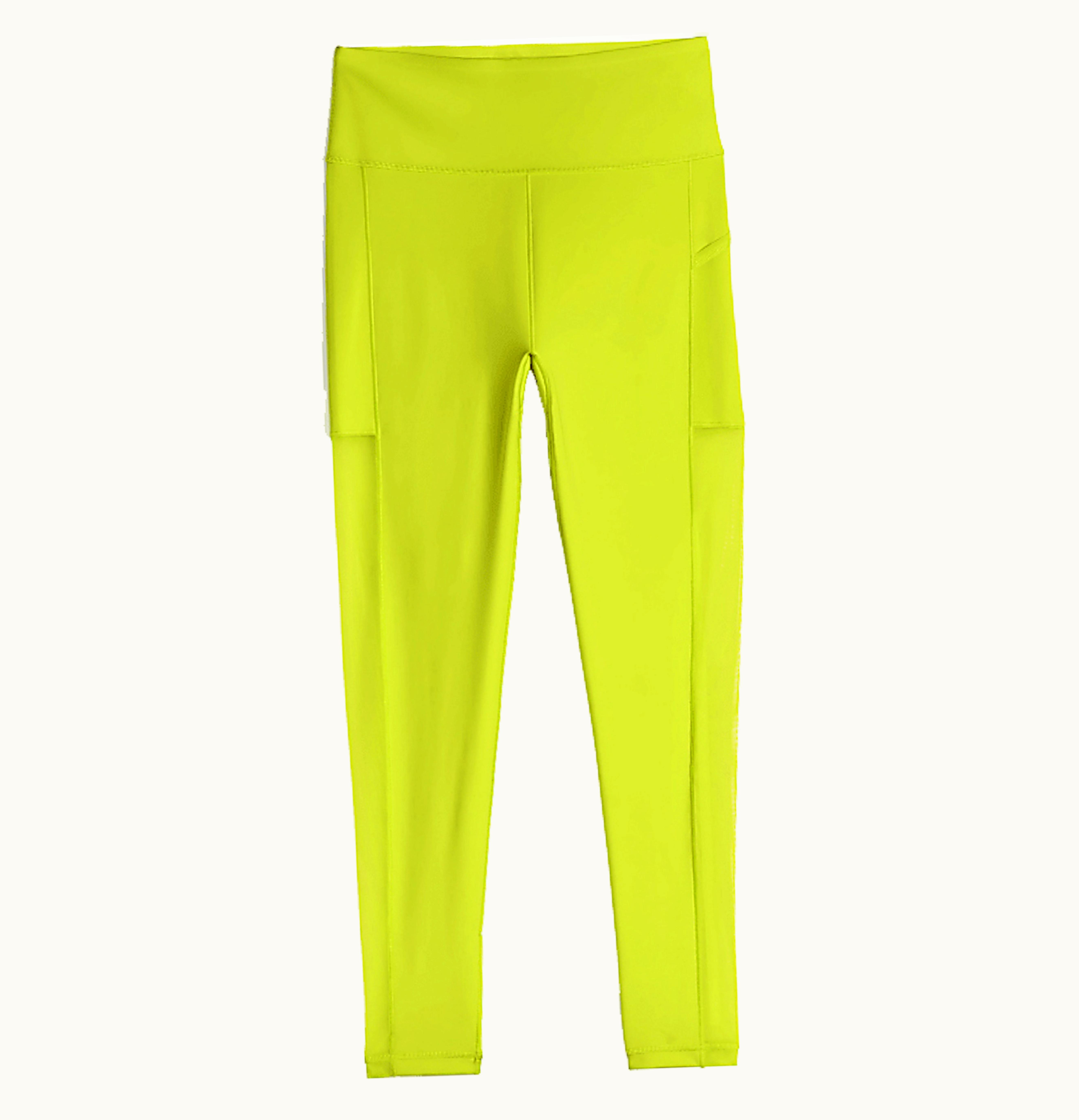 Adidas Adidas Ivy Park X Peloton Power Tights Shock Lime Focus Olive