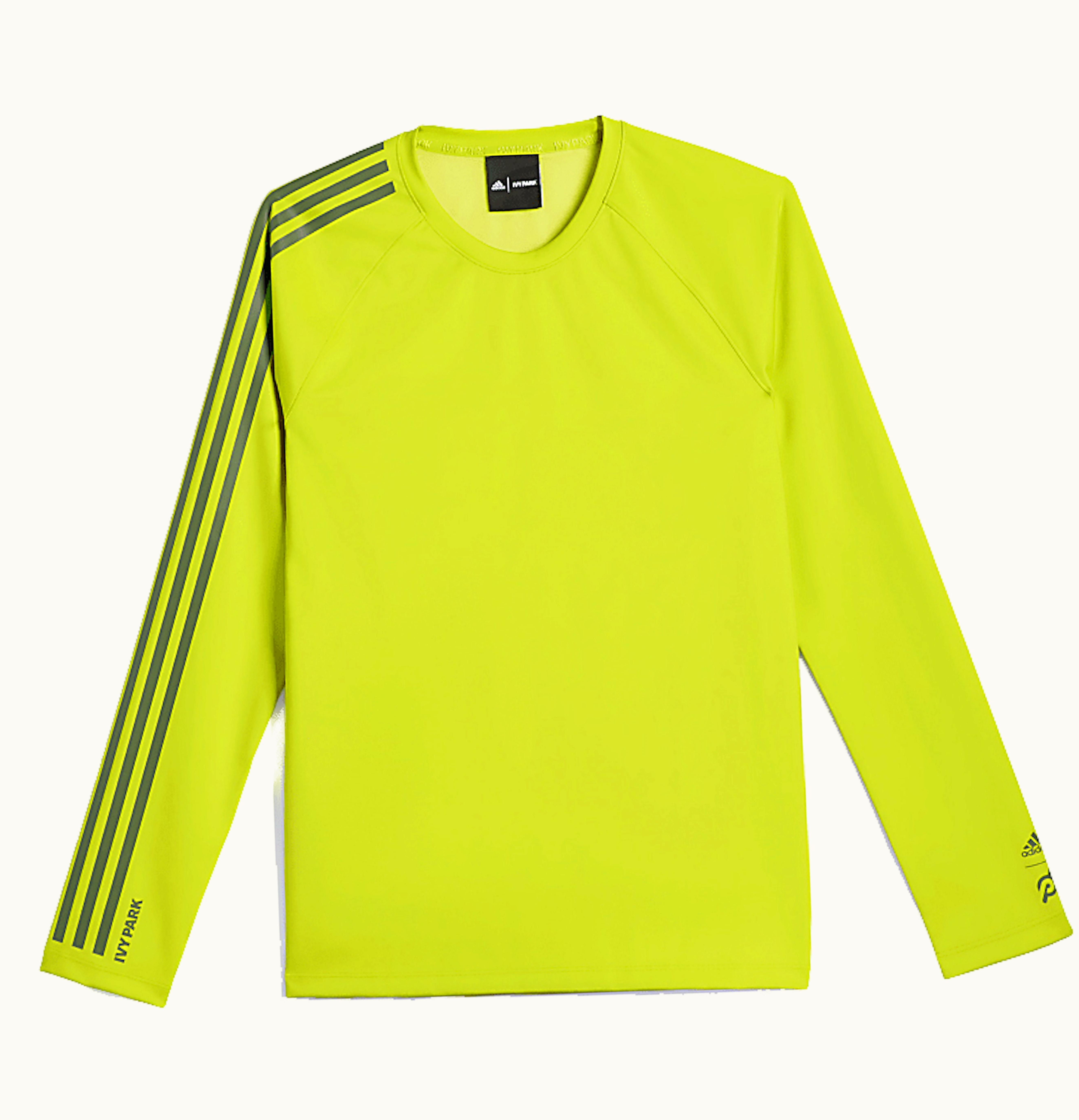 Adidas Adidas Ivy Park X Peloton Long Sleeve T Shirt Shock Lime Focus Olive