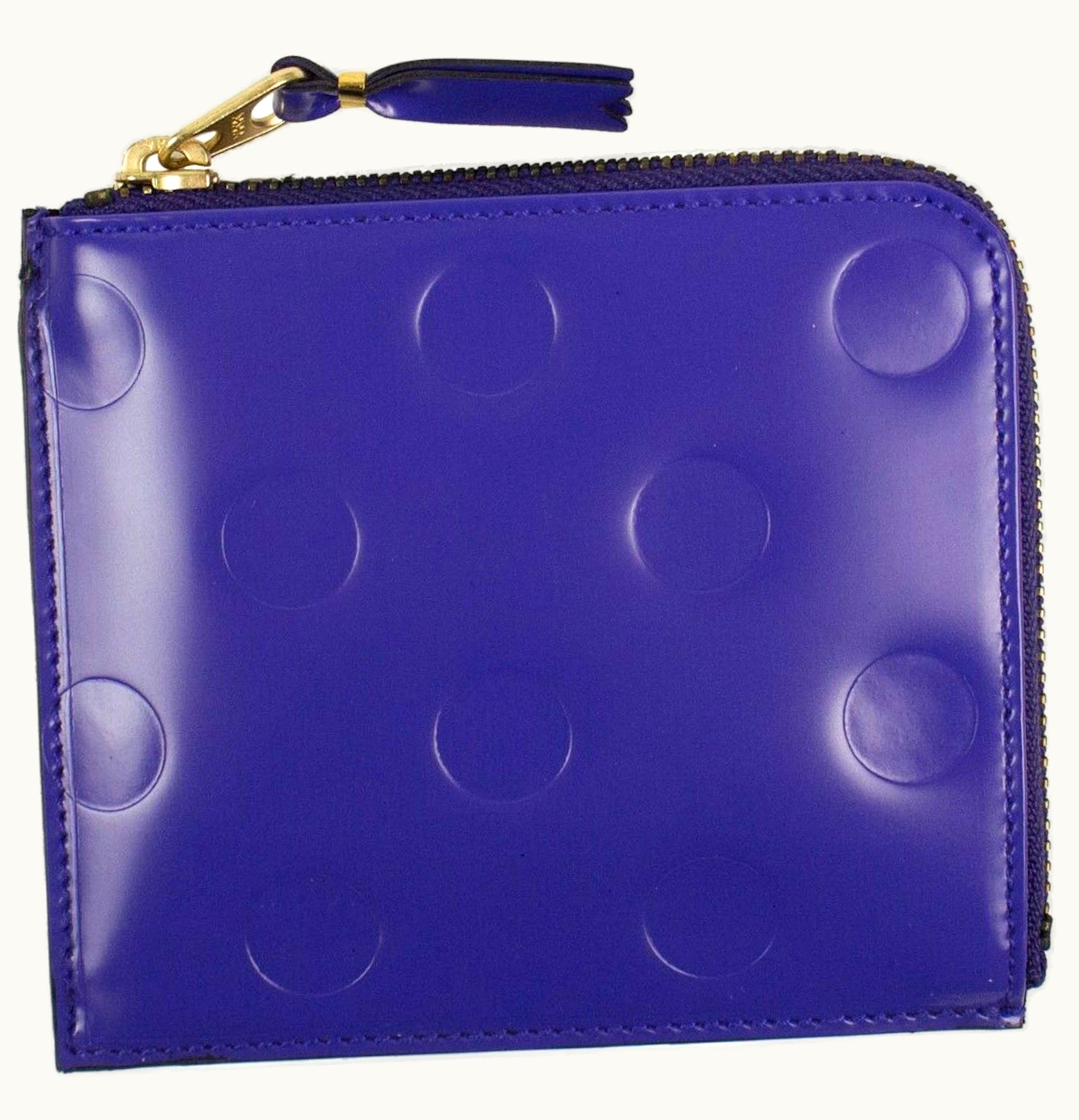 Comme Des Garçons Comme des Garcons SA3100NE Wallet Polka Dots Embosssed Purple