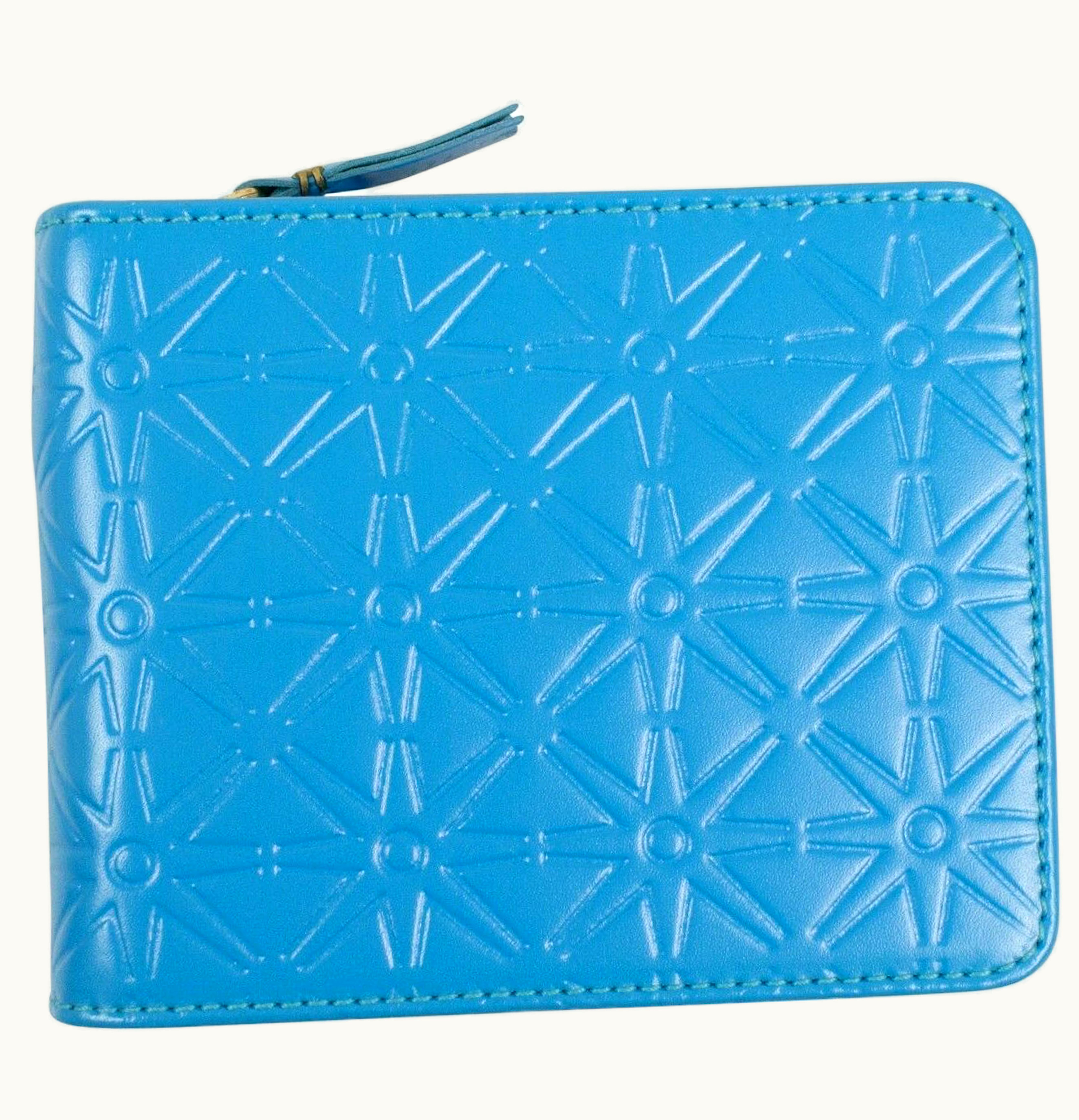 Comme Des Garçons Comme des Garcons SA9100EA Wallet Star Embossed Blue