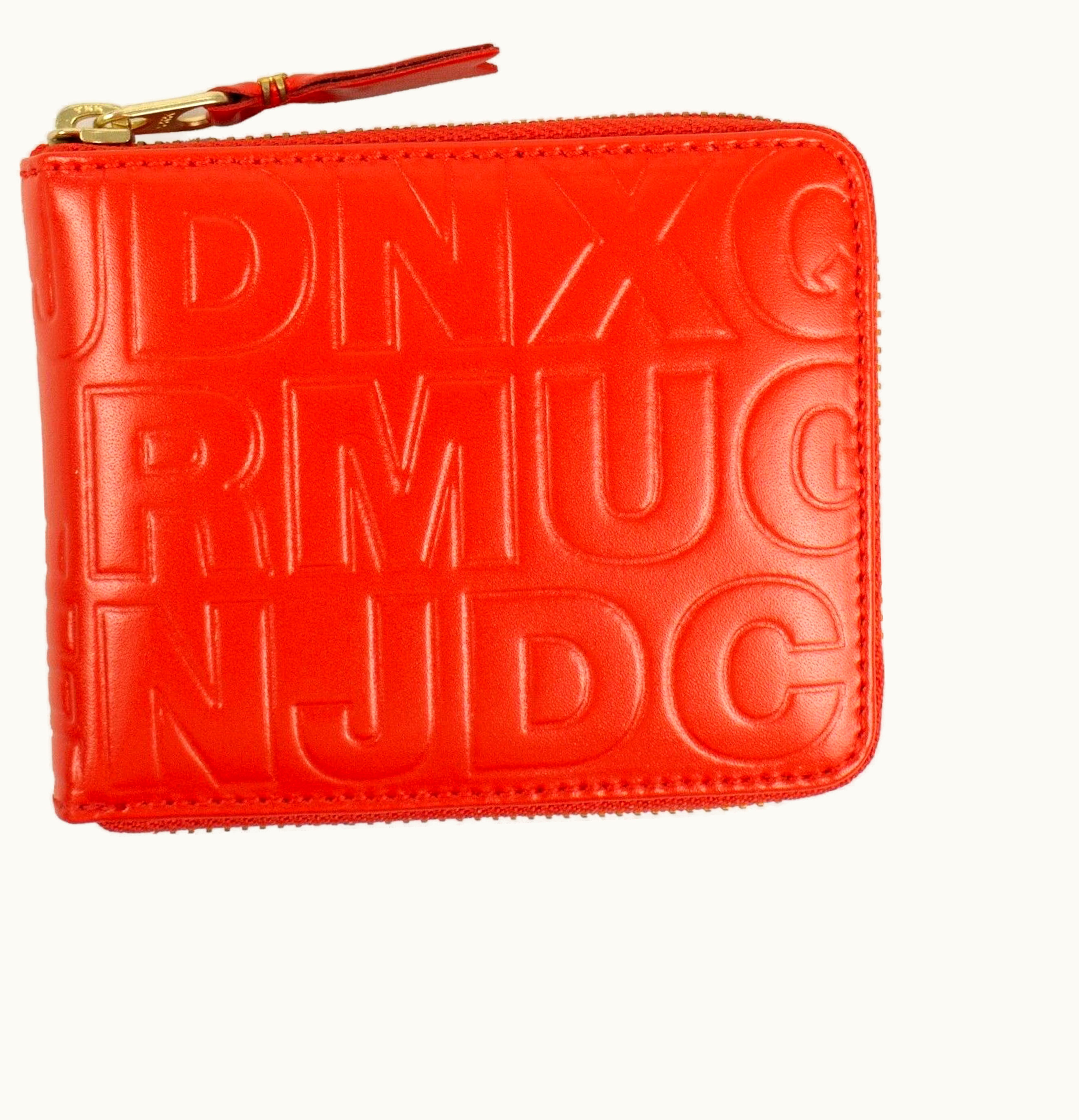 Comme Des Garçons Comme des Garcons SA710EC Wallet Letter Embossed Small Orange