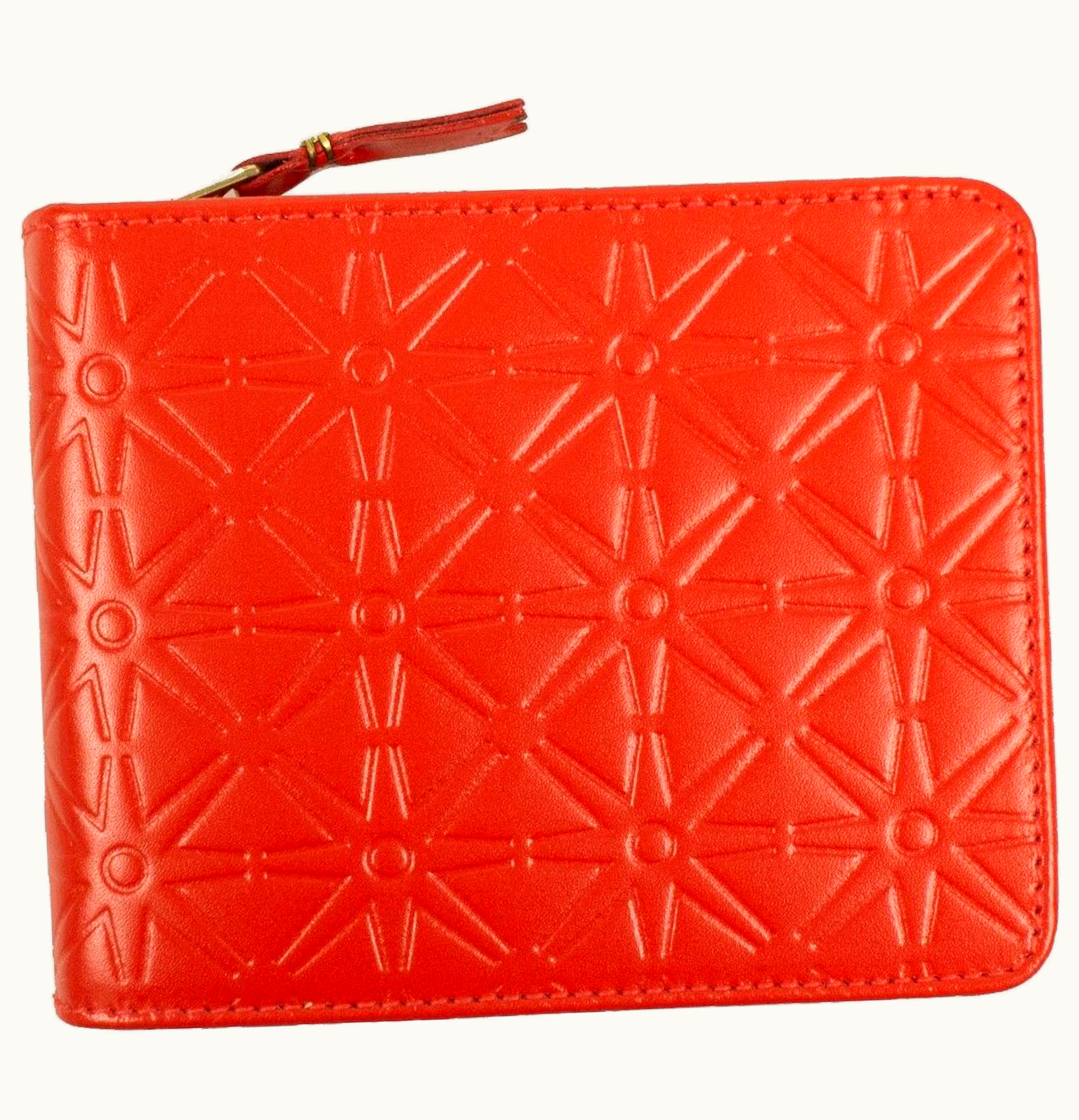 Comme Des Garçons Comme des Garcons SA9100ECA Wallet Star Embossed Orange