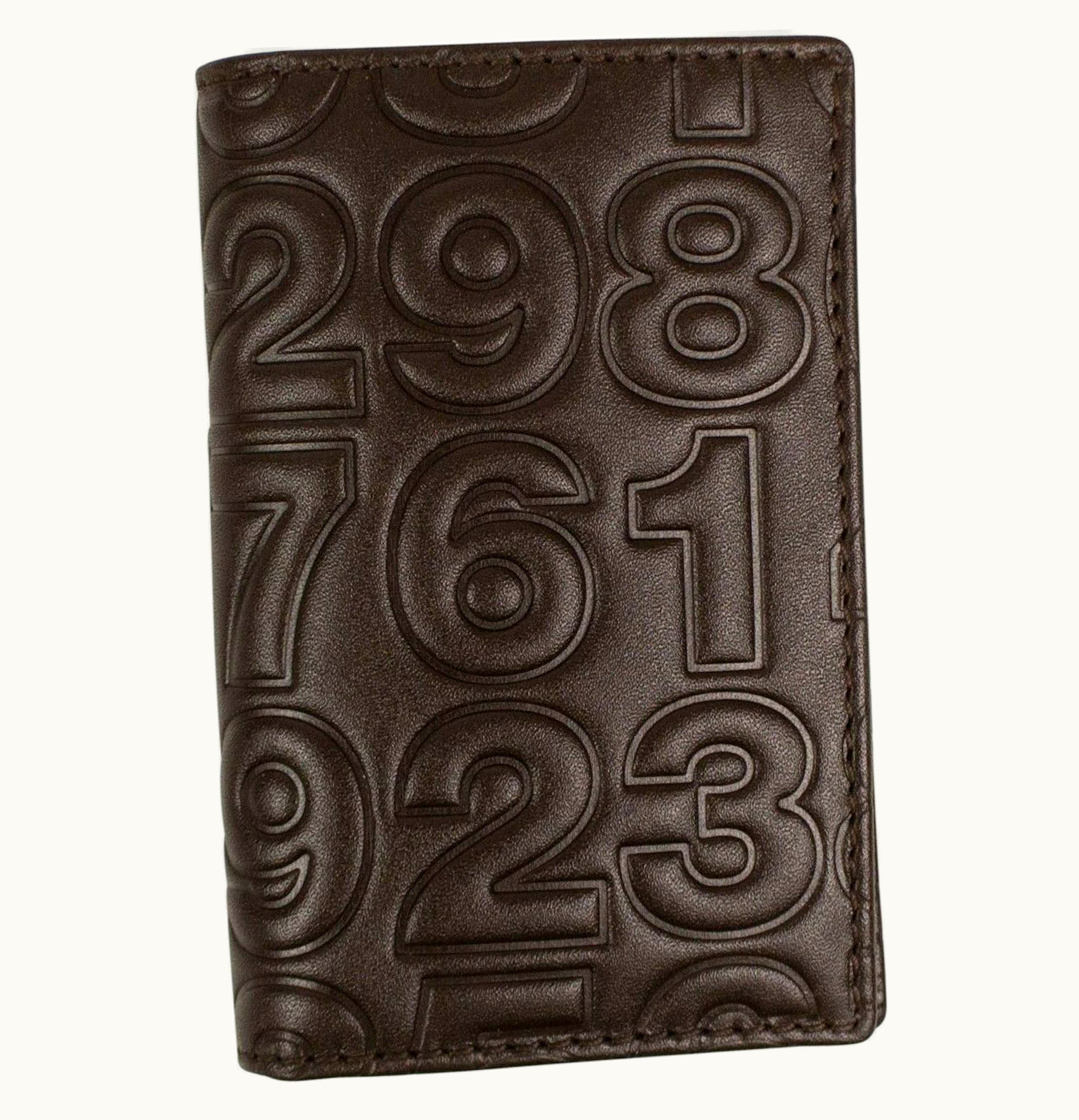 Comme Des Garçons Comme des Garcons SA640E Card Holder Number Embossed Brown