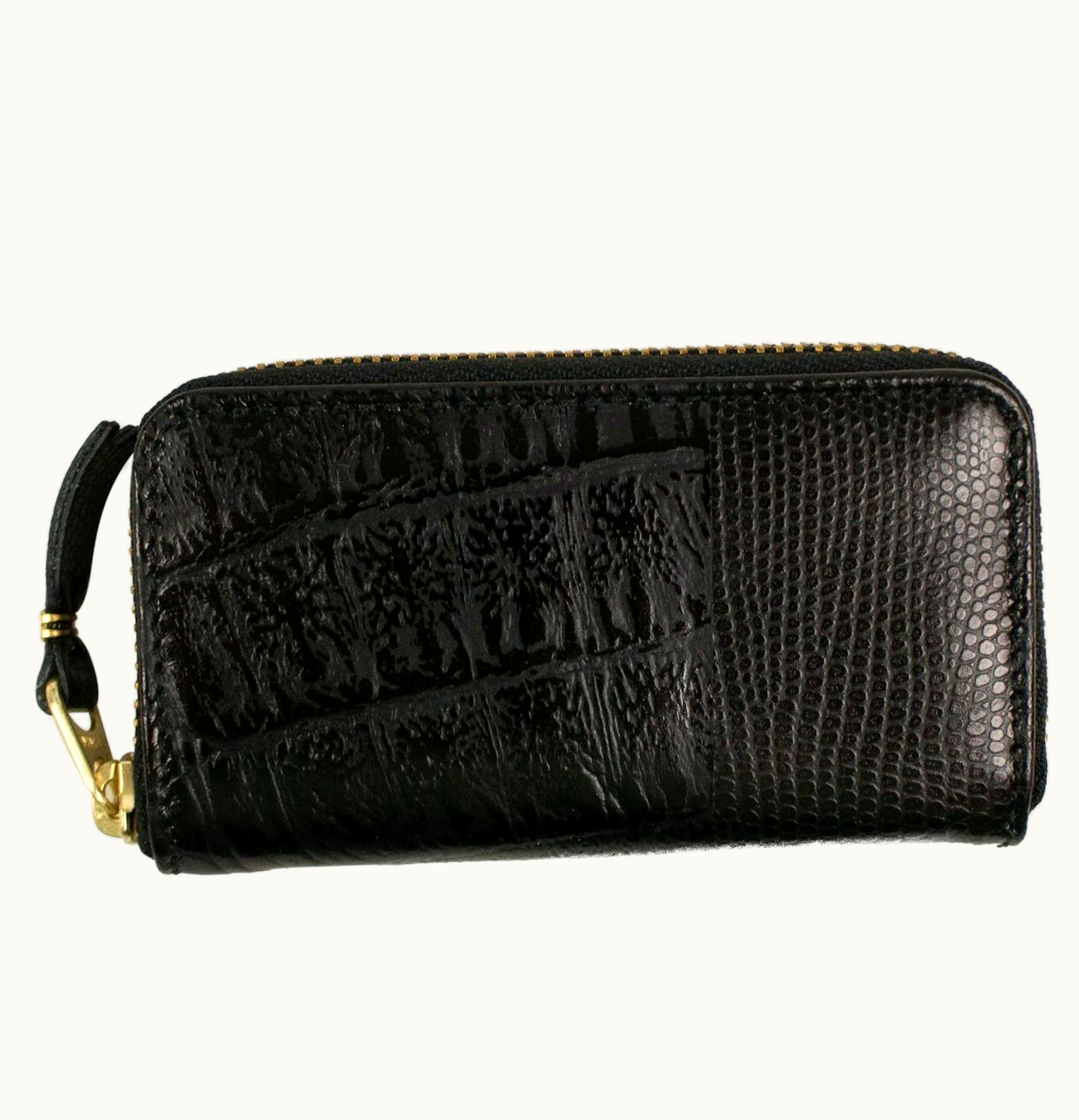 Comme Des Garçons Comme des Garcons SA4100RP Wallet Animal Embossed Black